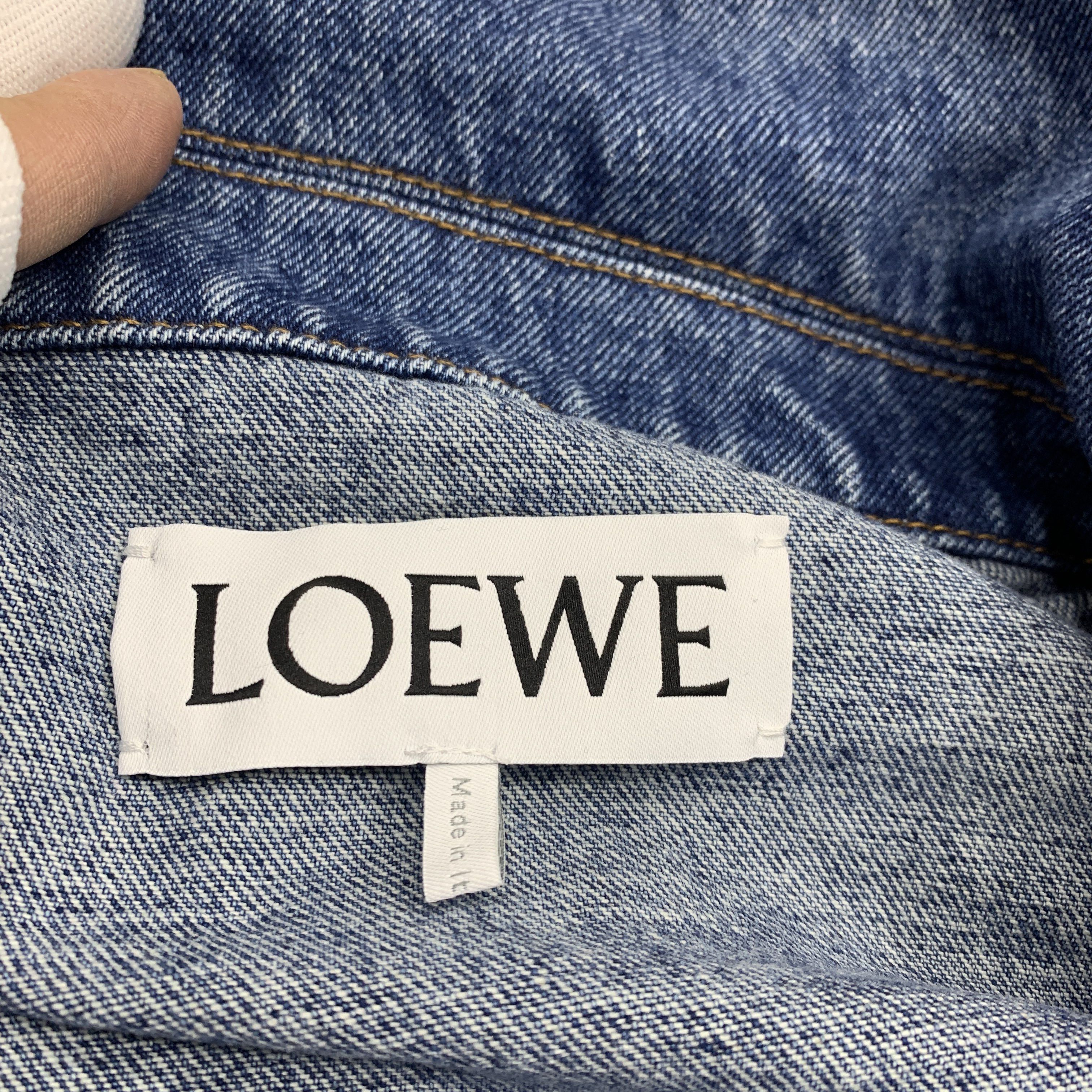 Loewe Loewe Anagram Embroidered Denim Jacket Size L Size US L / EU 52-54 / 3 - 3 Thumbnail