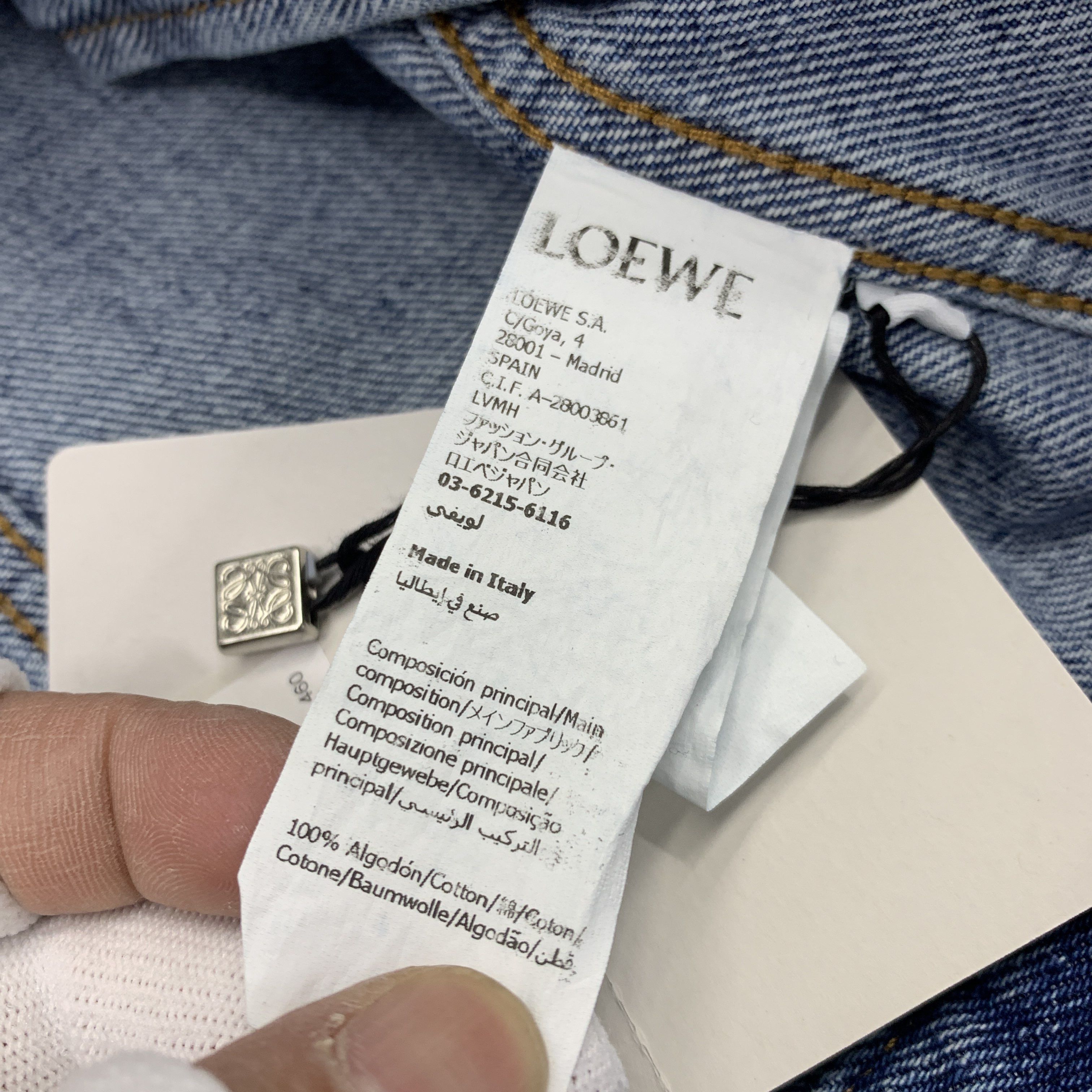 Loewe LOEWE Anagram Embroidery Denim Jacket Size 46 Size US S / EU 44-46 / 1 - 5 Thumbnail