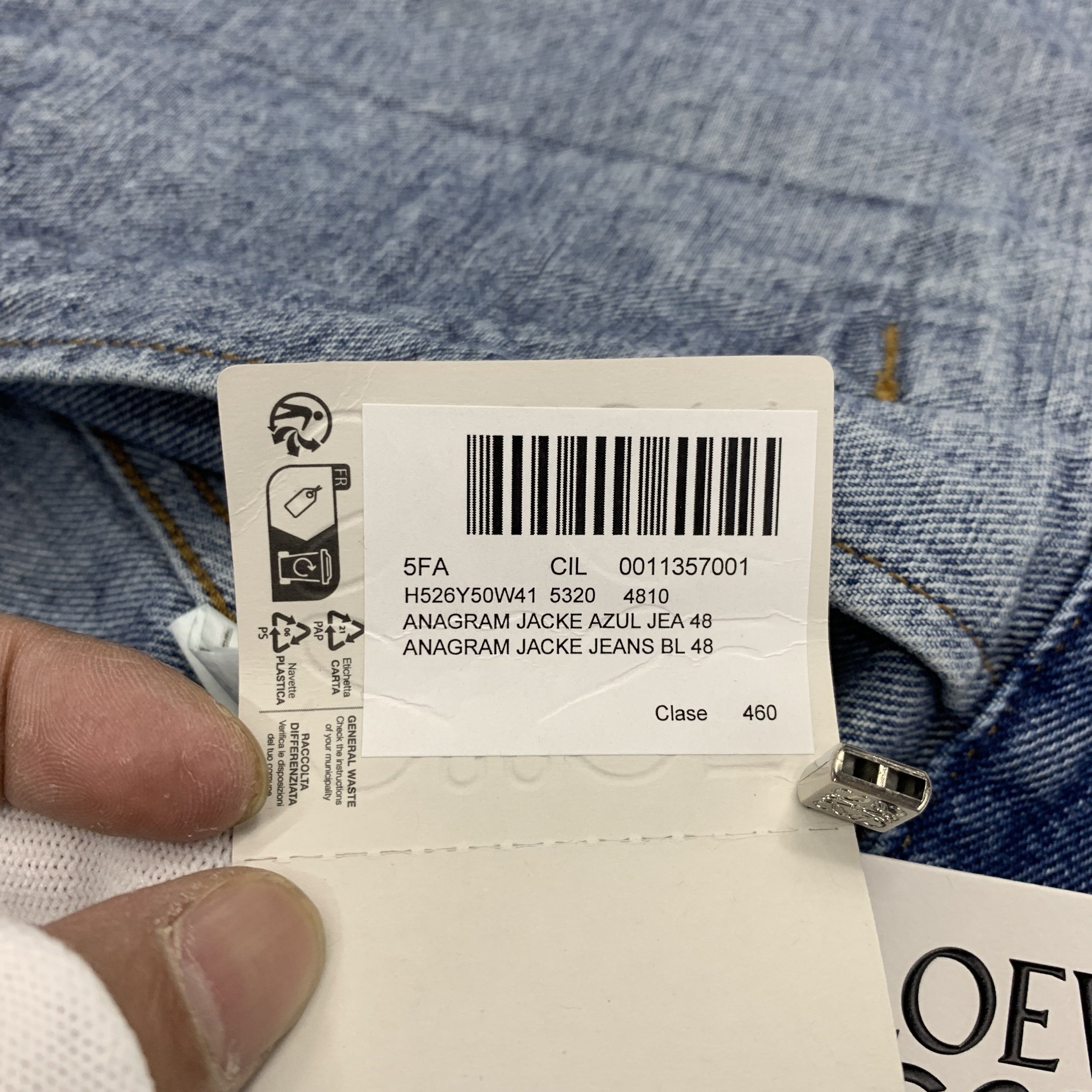 Loewe Loewe Anagram Embroidered Denim Jacket Size 48 Size US M / EU 48-50 / 2 - 5 Thumbnail