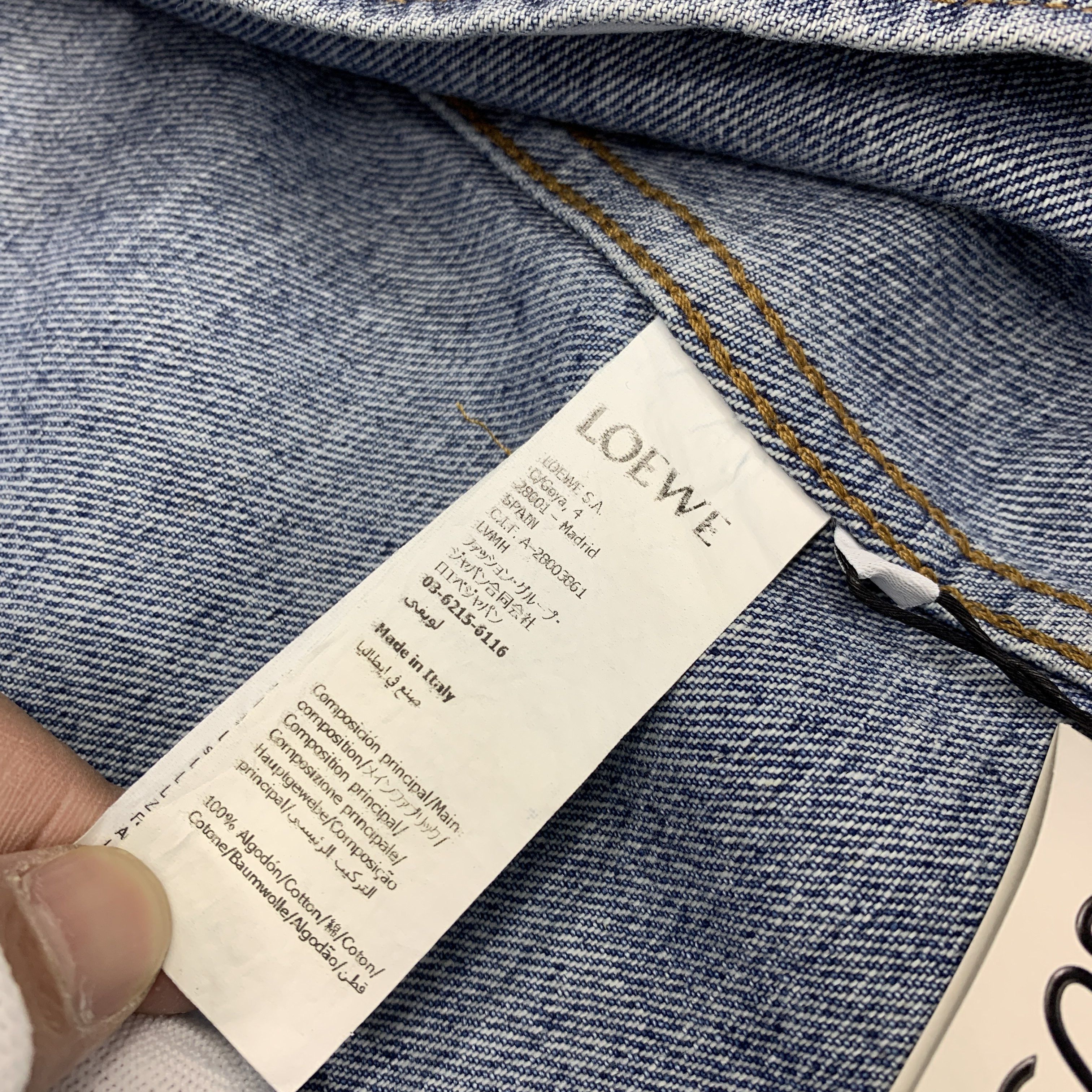 Loewe Loewe Anagram Embroidered Denim Jacket Size 48 Size US M / EU 48-50 / 2 - 4 Thumbnail