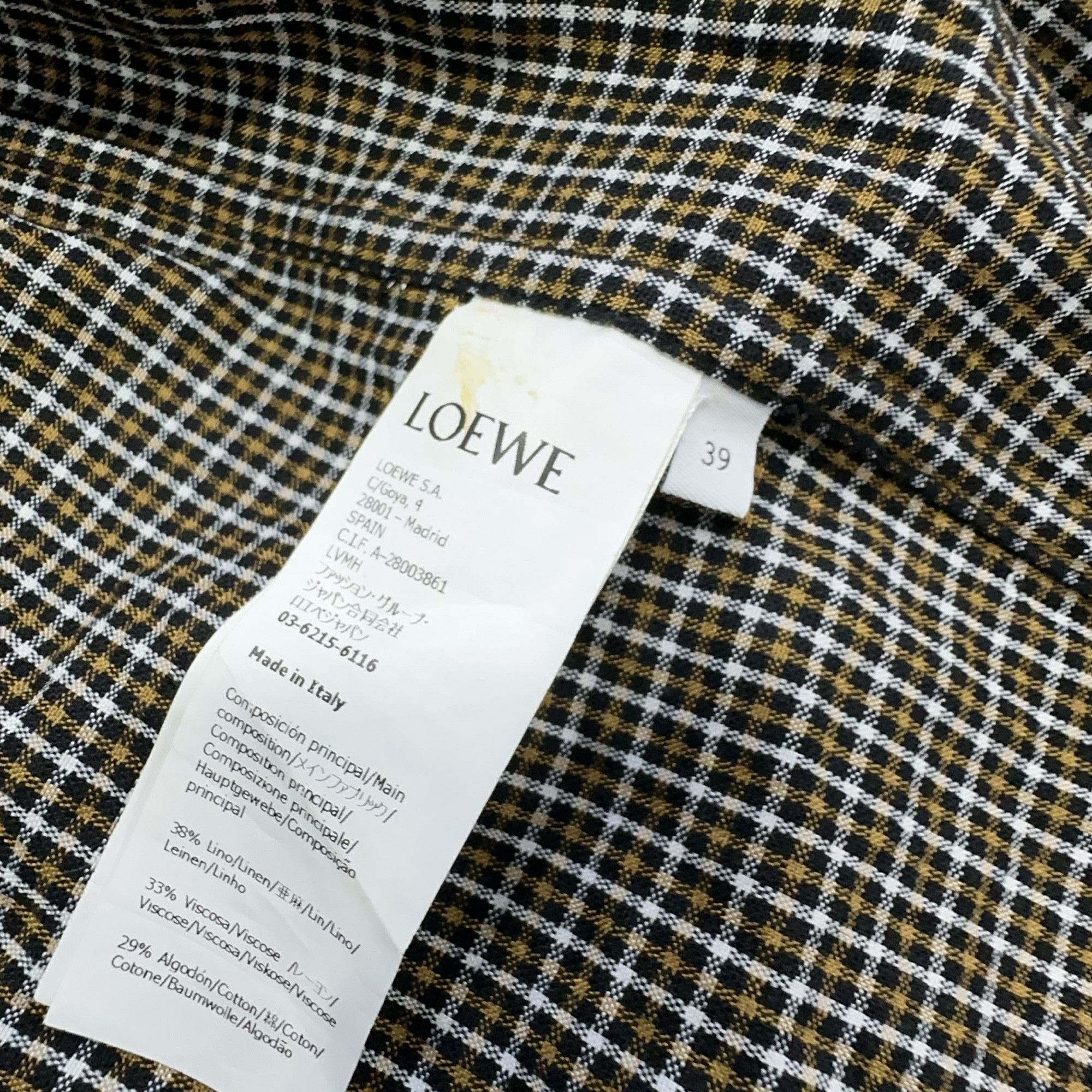Loewe Loewe Paula's Ibiza Check Short Sleeve Shirt Size M Size US M / EU 48-50 / 2 - 6 Thumbnail