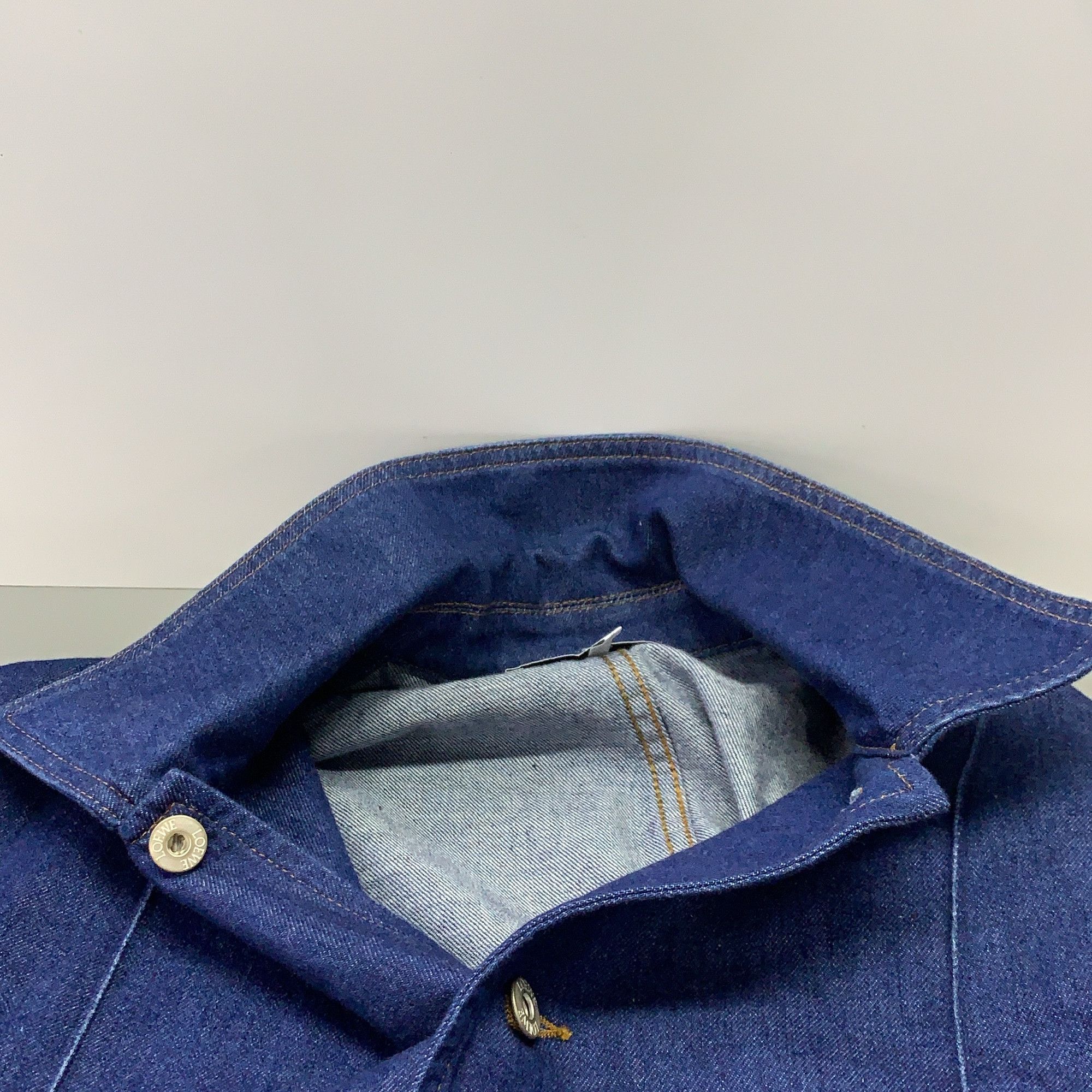 Loewe Loewe Anagram Leather Patch Denim Jacket Size S Size US S / EU 44-46 / 1 - 7 Thumbnail
