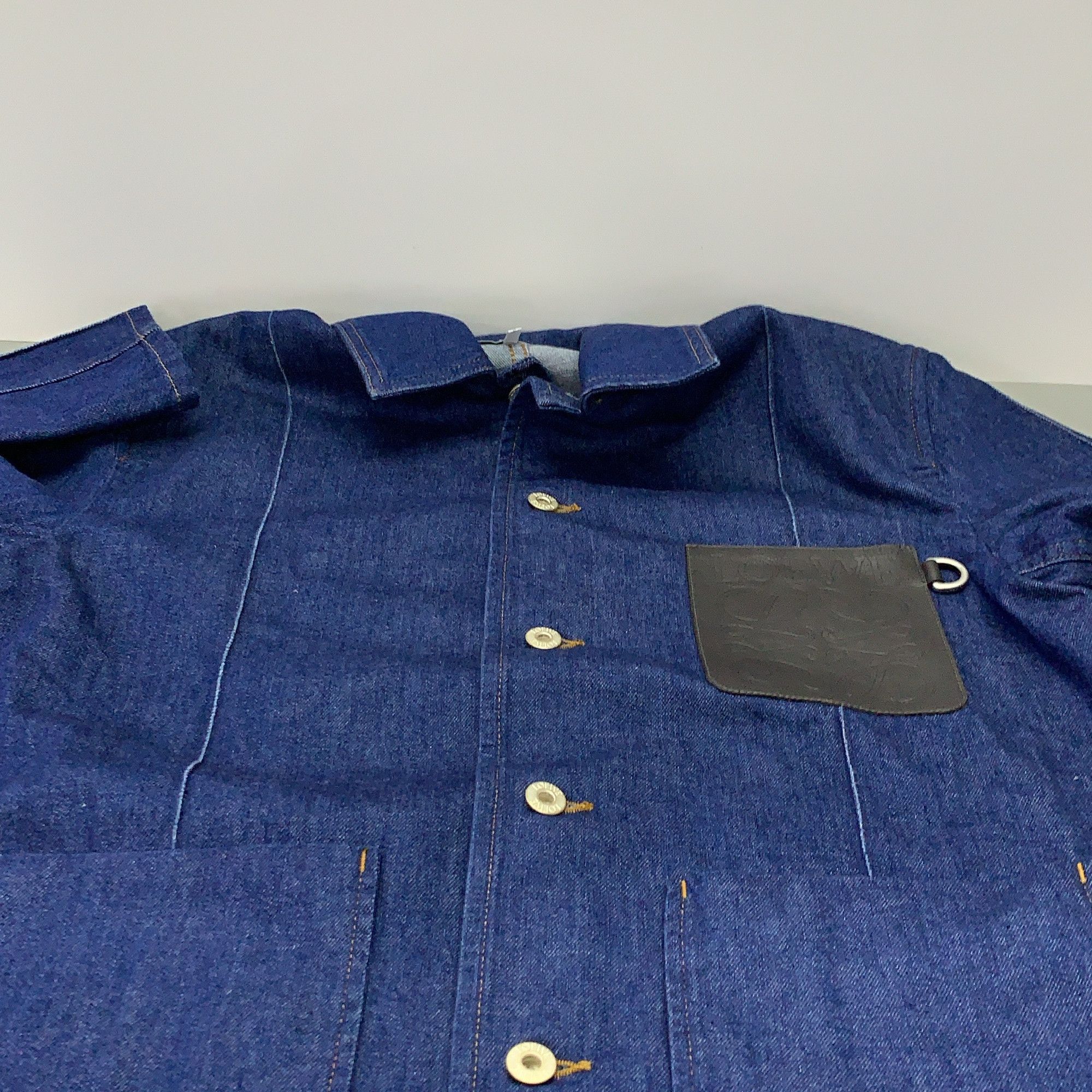 Loewe Loewe Anagram Leather Patch Denim Jacket Size S Size US S / EU 44-46 / 1 - 14 Thumbnail
