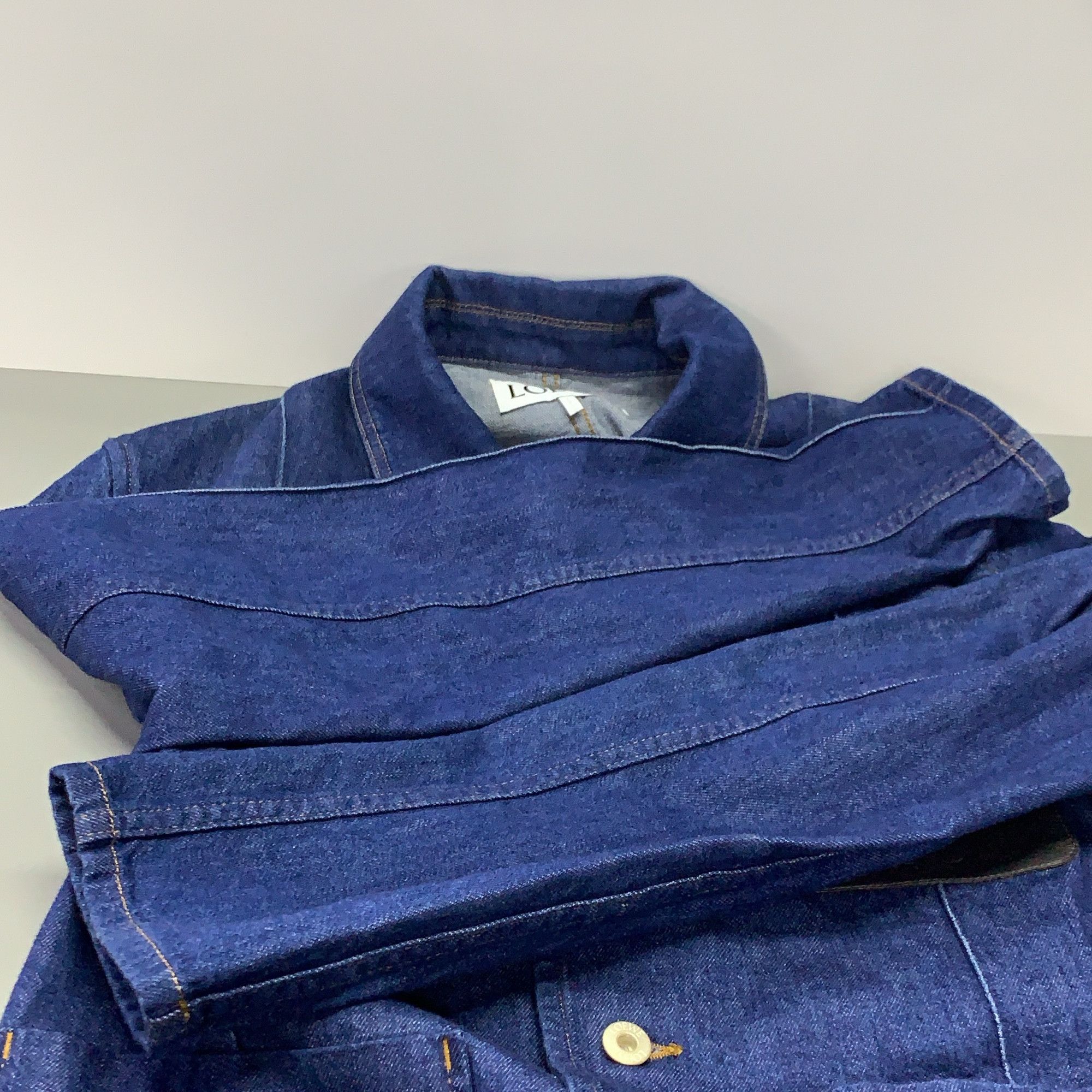 Loewe Loewe Anagram Leather Patch Denim Jacket Size S Size US S / EU 44-46 / 1 - 9 Thumbnail