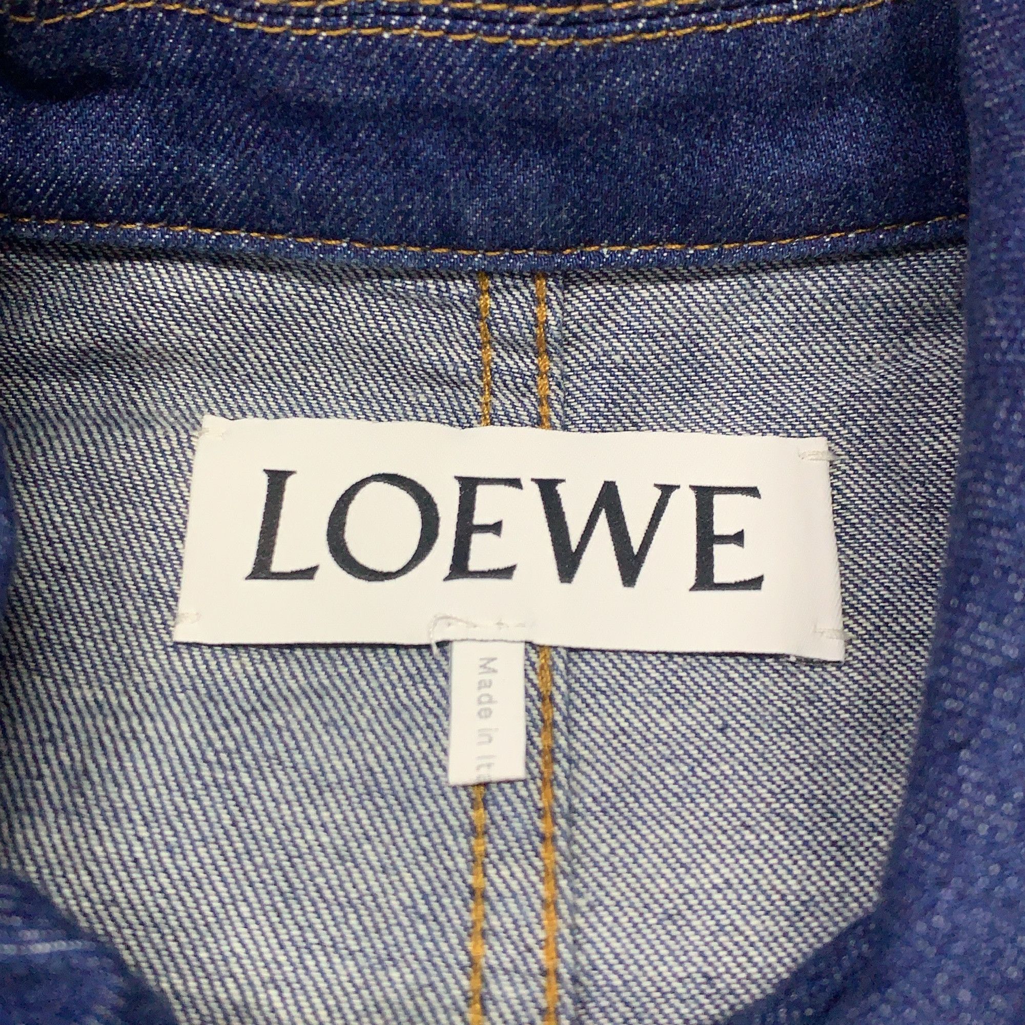 Loewe Loewe Anagram Leather Patch Denim Jacket Size S Size US S / EU 44-46 / 1 - 3 Thumbnail