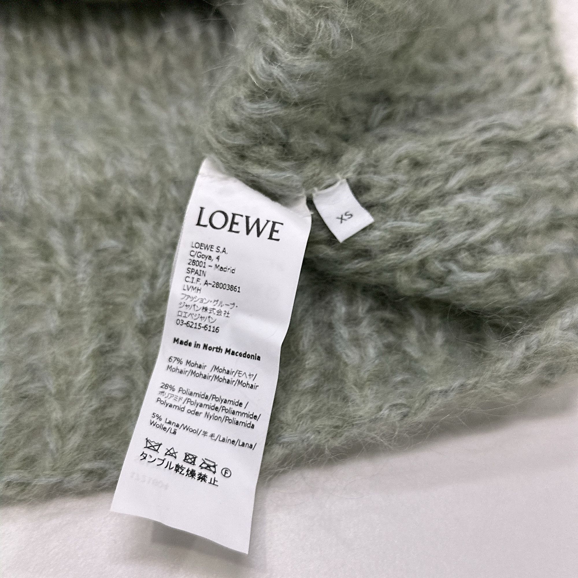 Loewe LOEWE Anagram Knit Sweater Green XS Size XS / US 0-2 / IT 36-38 - 4 Thumbnail