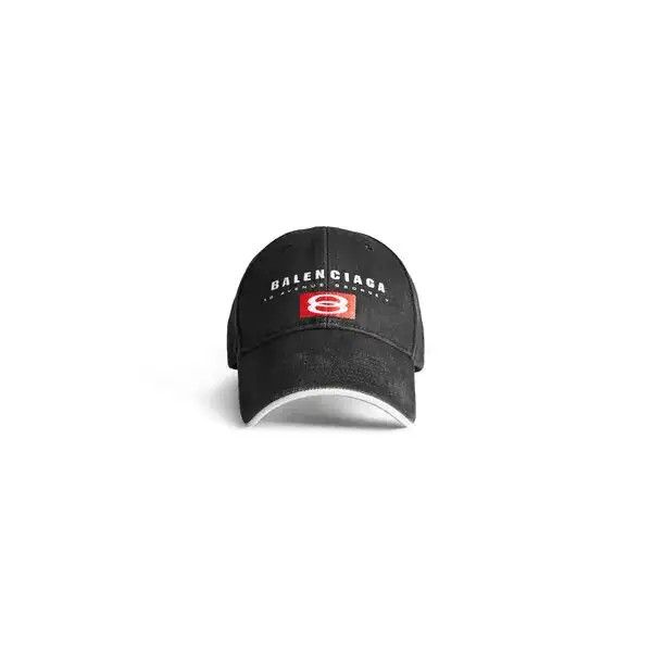Balenciaga Balenciaga Unity Sport Cap Hat in black with red logo Size ONE SIZE - 2 Thumbnail