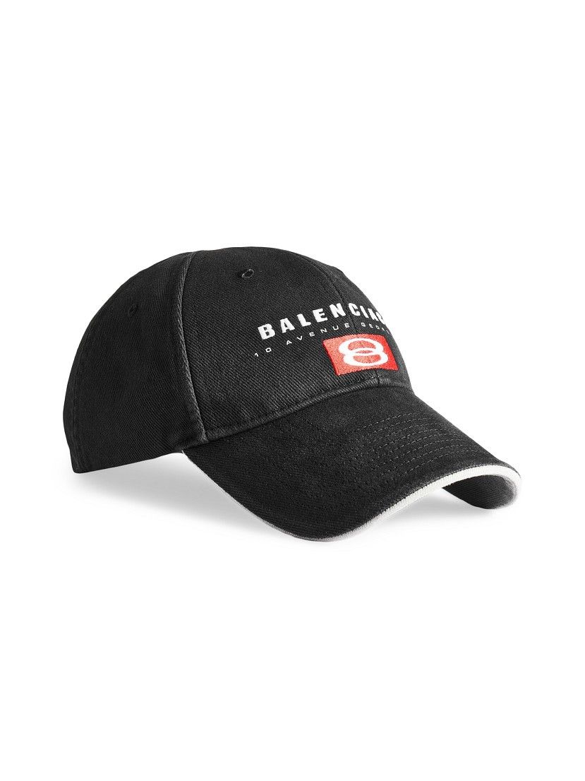 Balenciaga Balenciaga Unity Sport Cap Hat in black with red logo Size ONE SIZE - 3 Thumbnail