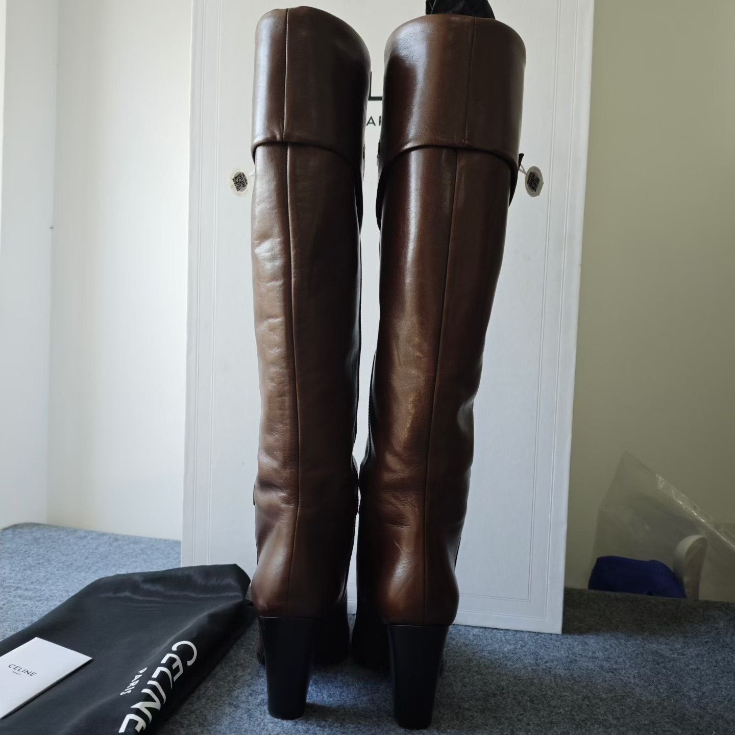 Celine Celine TRIOMPHE WILTERN Knee-High Boots Size US 7.5 / IT 37.5 - 2 Thumbnail