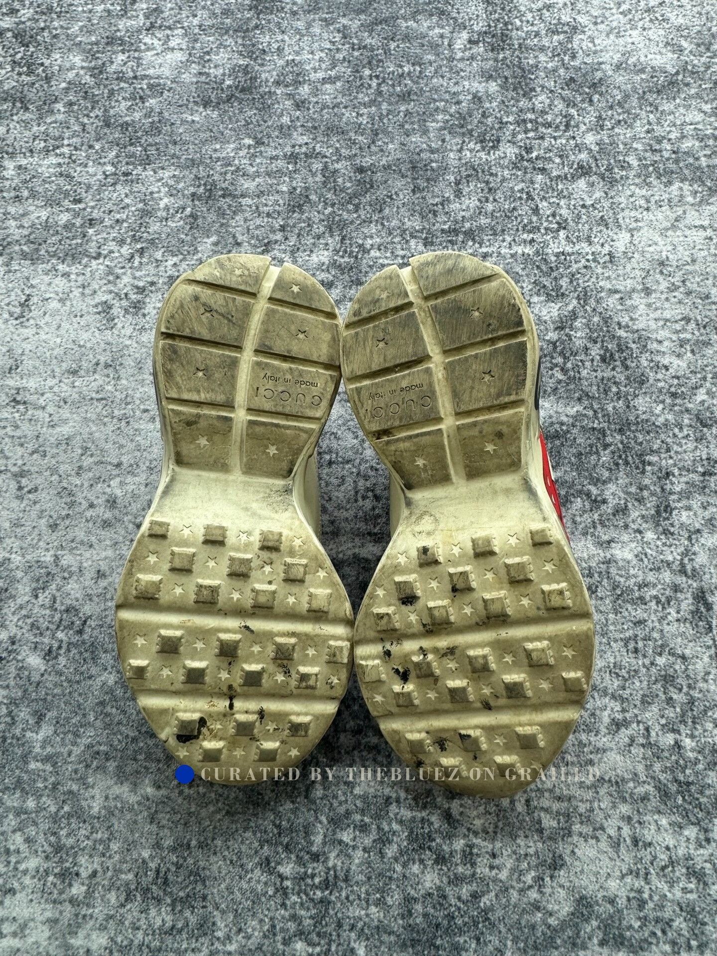 Gucci Gucci Distressed Red Lip Dad Shoes Size US 4 / IT 34 - 7 Thumbnail