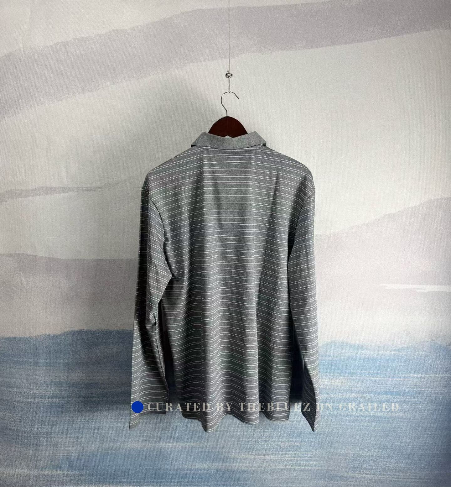 Miu Miu Miu Miu SS25 Striped Logo Long Sleeve Polo Size M / US 6-8 / IT 42-44 - 2 Thumbnail