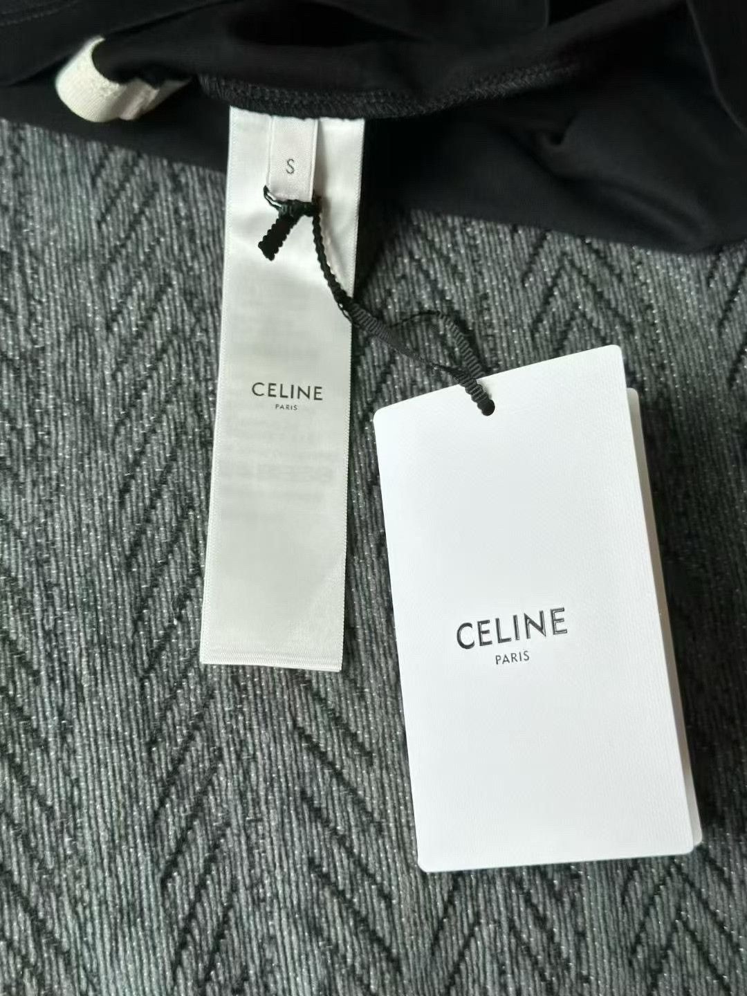 Celine Celine Black Triomphe Camisole Top Size S / US 4 / IT 40 - 3 Thumbnail