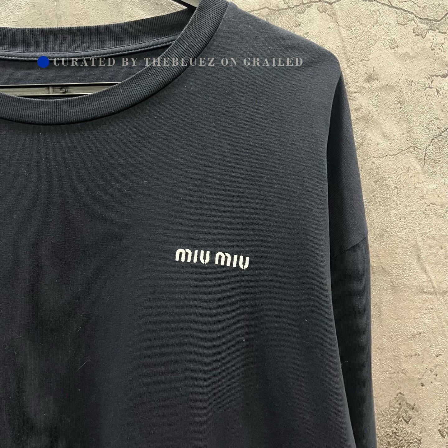 Miu Miu Miu Miu 25FW Embroidered Logo Crewneck Longsleeve Size M / US 6-8 / IT 42-44 - 3 Thumbnail