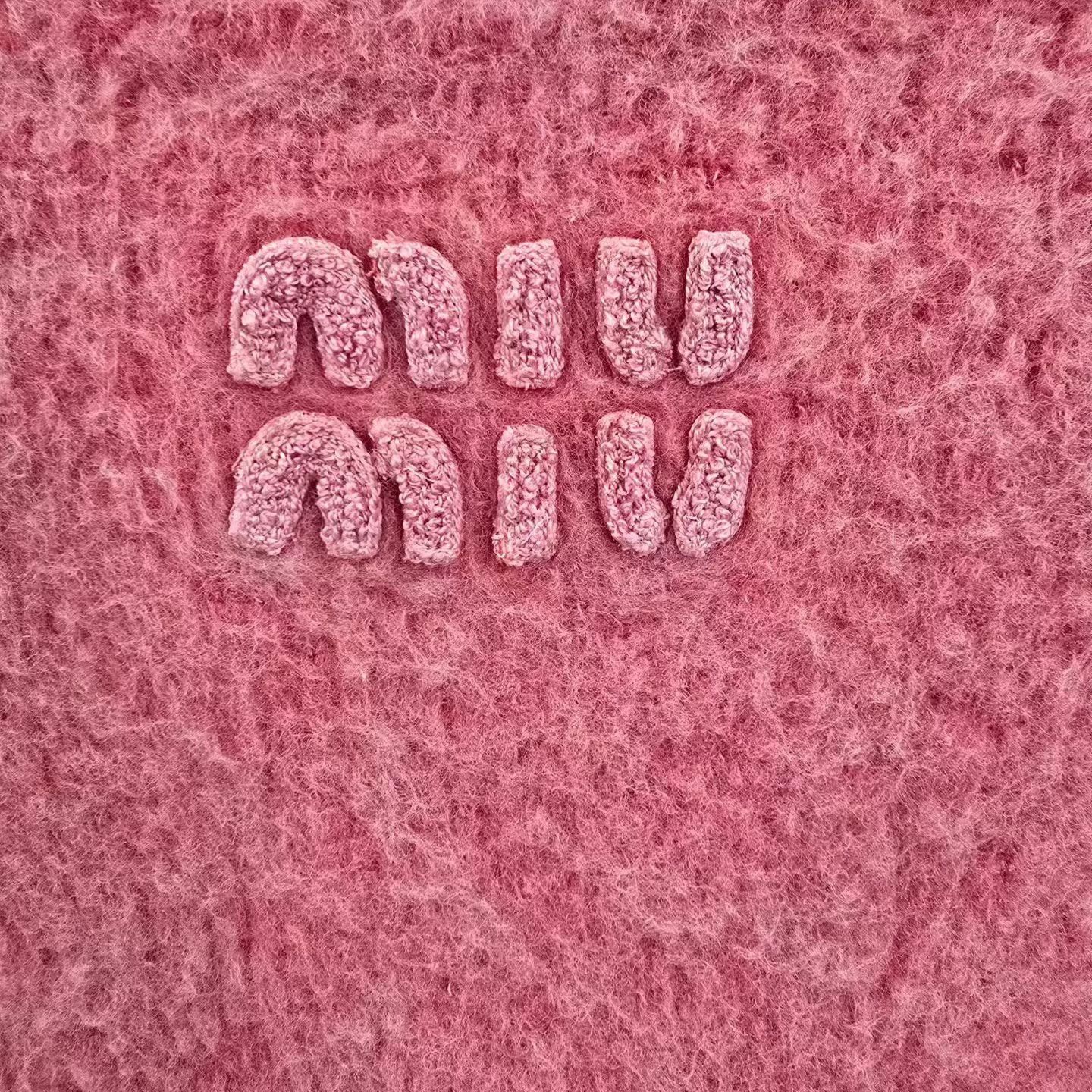 Miu Miu Miu Miu Pink Wool Loop Pile Cardigan Size S / US 4 / IT 40 - 3 Thumbnail