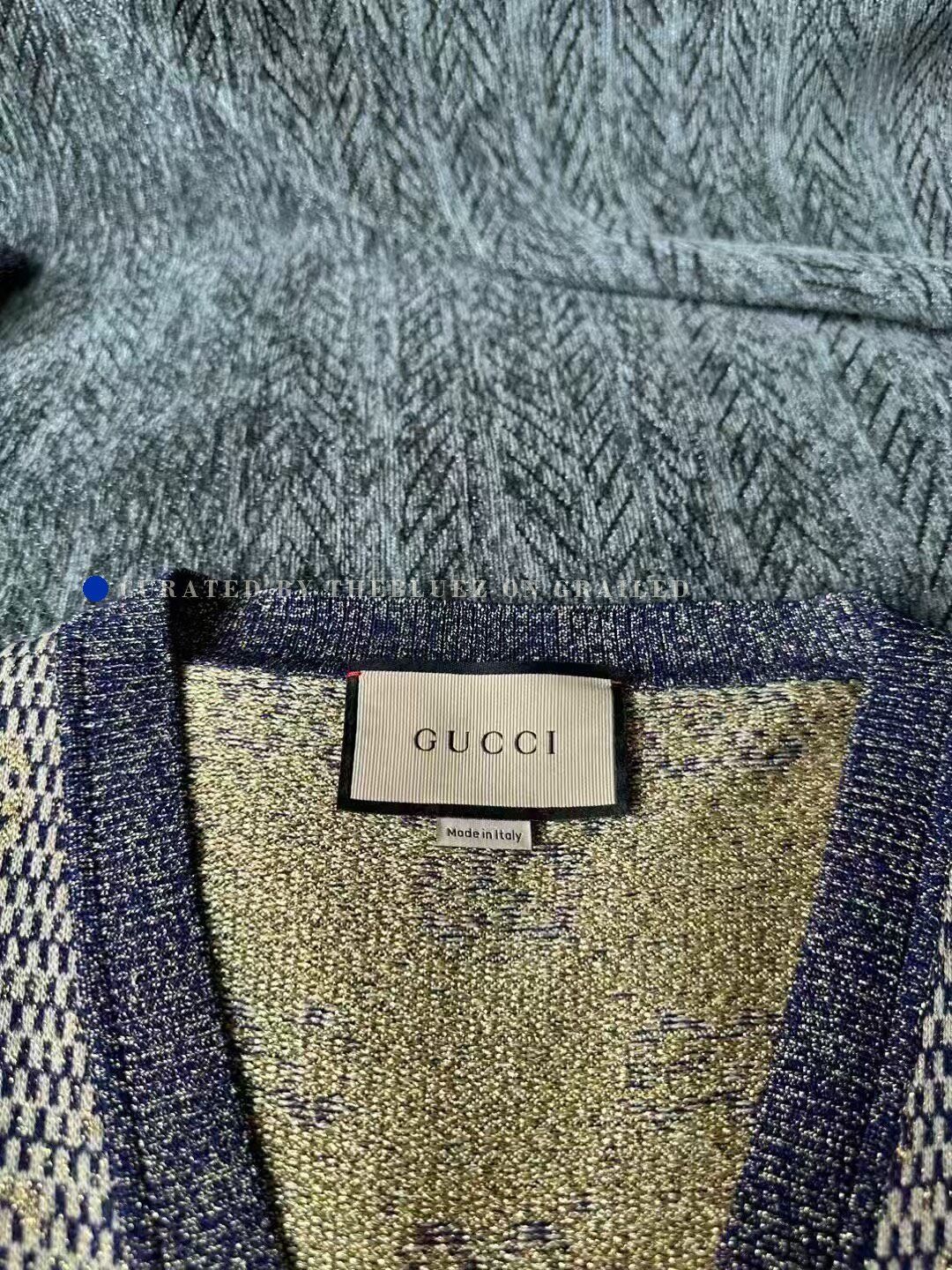 Gucci Gucci Gold Thread All-Over Print Cardigan Size S / US 4 / IT 40 - 4 Thumbnail