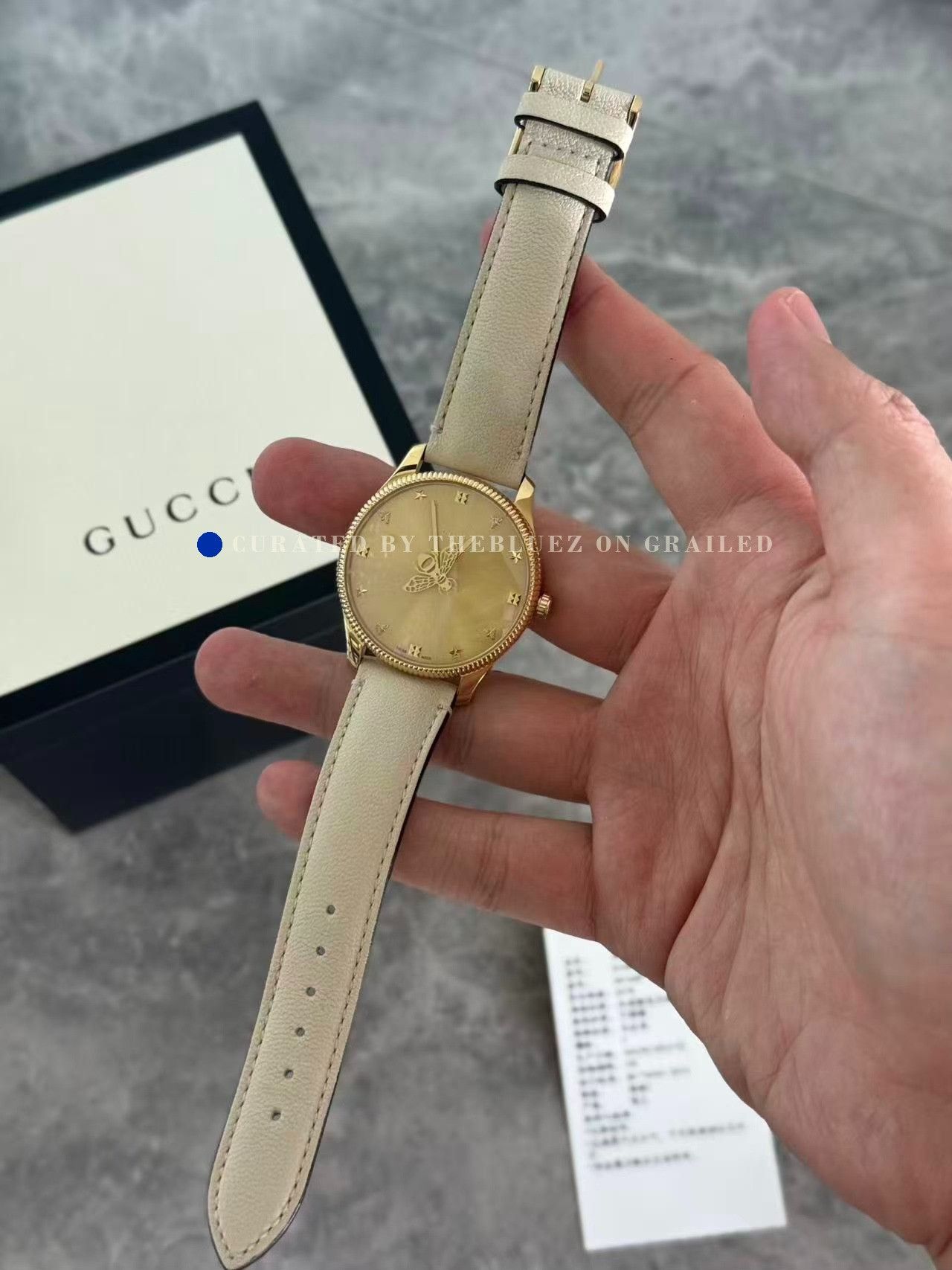 Gucci Gucci Beige Bee Quartz Watch Size ONE SIZE - 2 Thumbnail