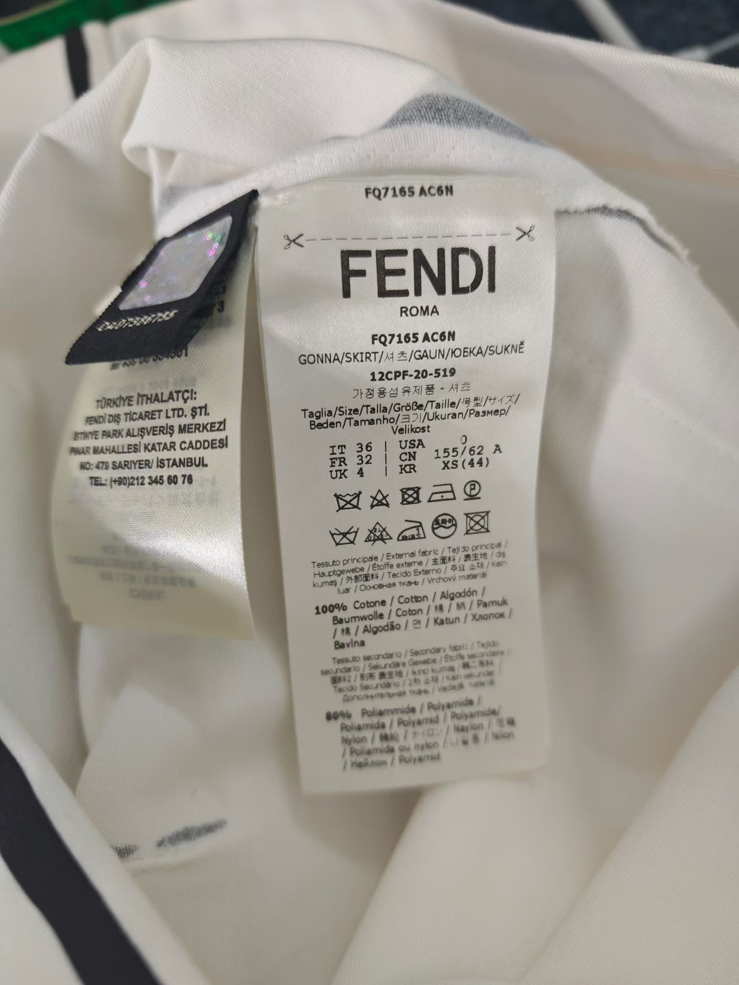 Fendi Fendi California Comic Graffiti Denim Skirt Size 36" / US 14 / IT 50 - 4 Thumbnail