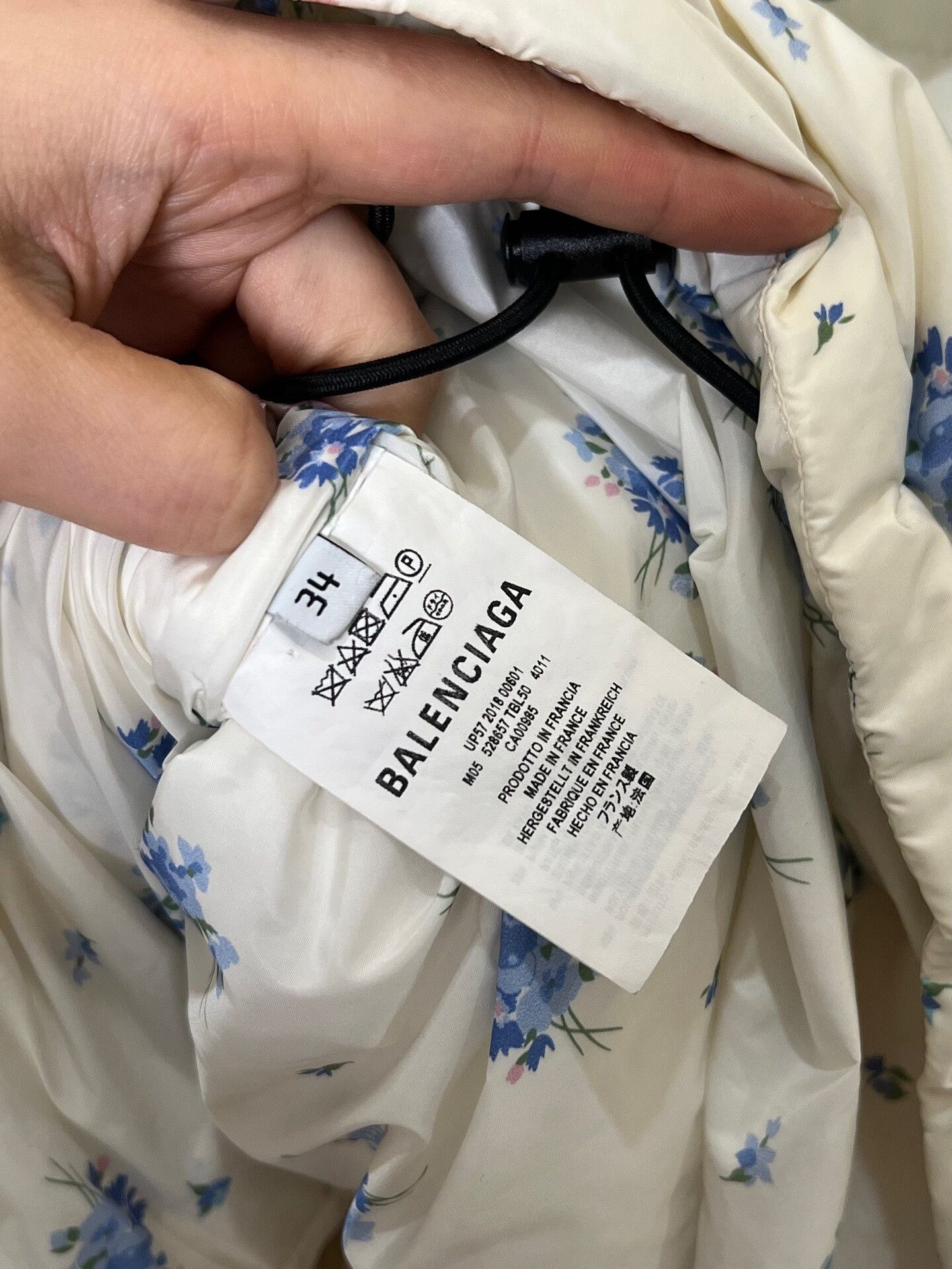 Balenciaga Balenciaga Floral Puffer Jacket Size XXS / US 00 / IT 34 - 5 Thumbnail