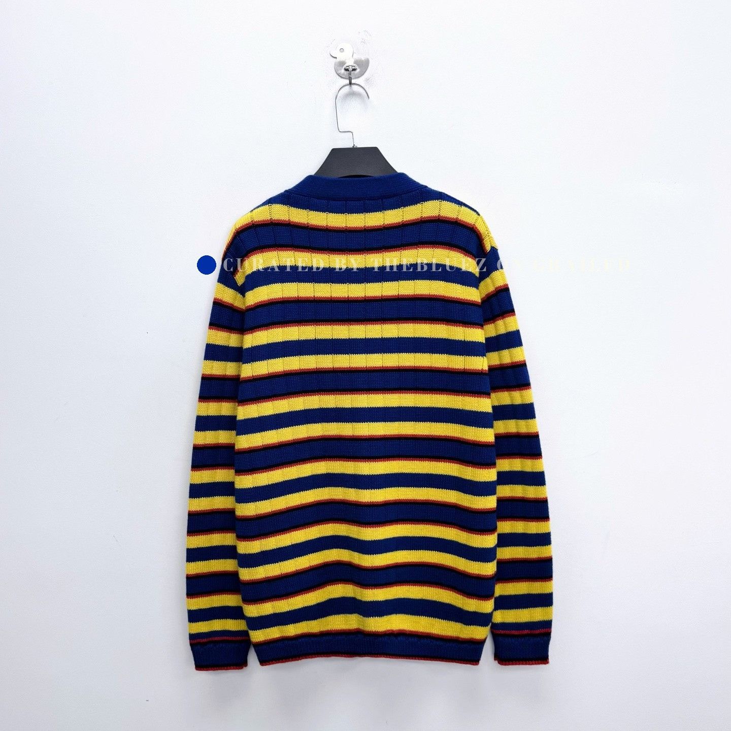 Gucci Gucci Rainbow Stripe Anchor Wool Cardigan Size XS / US 0-2 / IT 36-38 - 2 Thumbnail