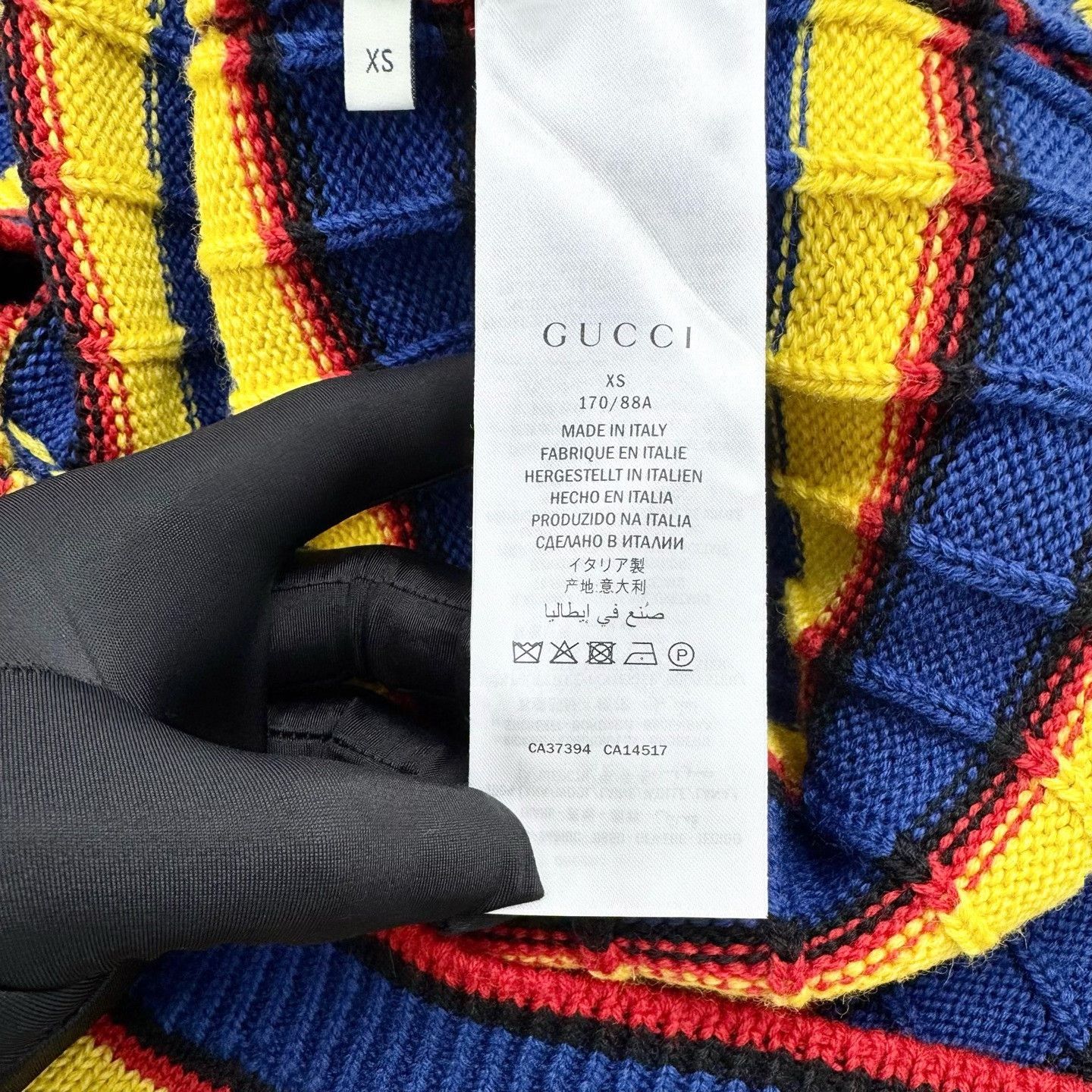 Gucci Gucci Rainbow Stripe Anchor Wool Cardigan Size XS / US 0-2 / IT 36-38 - 4 Thumbnail