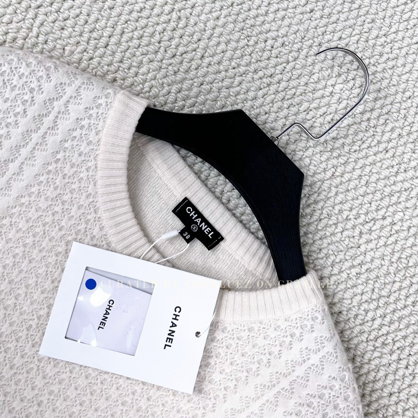 Chanel Chanel Beige Cashmere Cable Knit Sweater Size S / US 4 / IT 40 - 3 Thumbnail