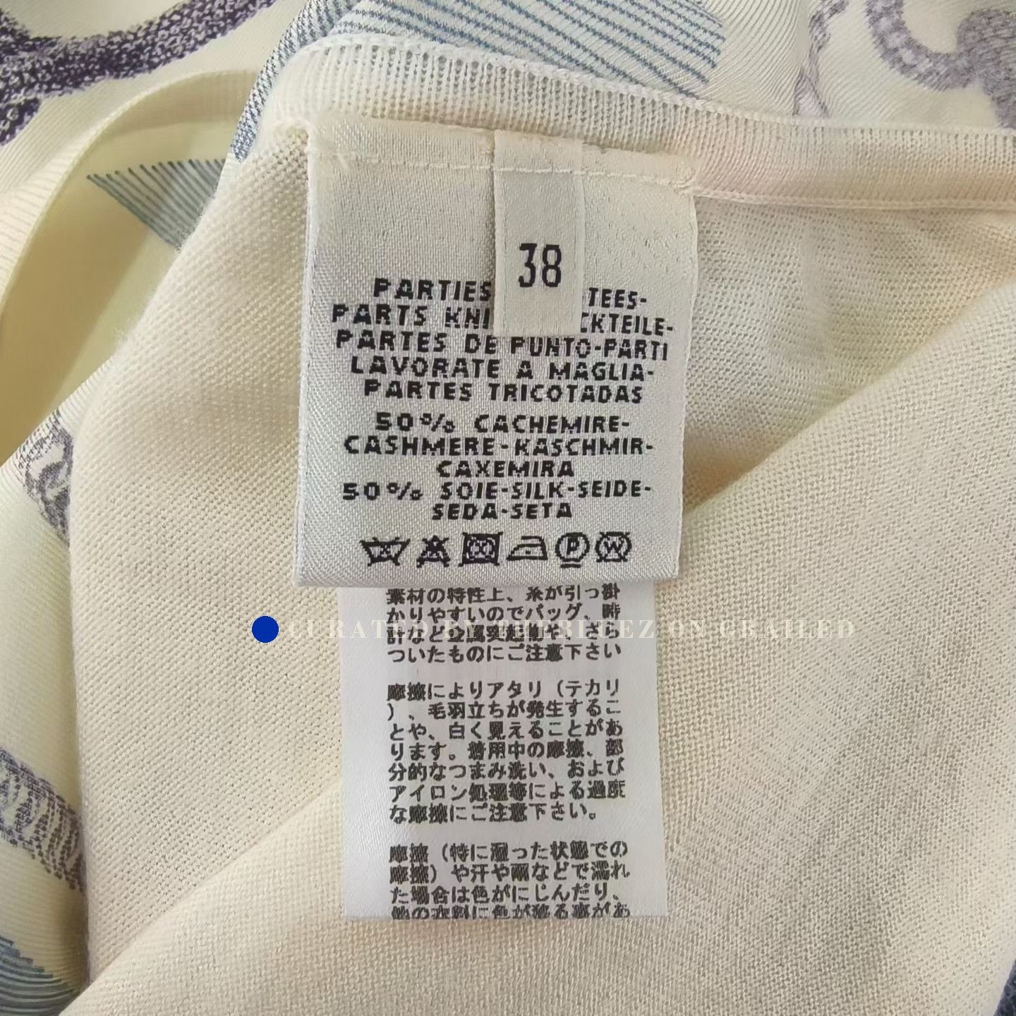 Hermes Hermes Silk Printed Cashmere Short-Sleeve Top Size S / US 4 / IT 40 - 4 Thumbnail