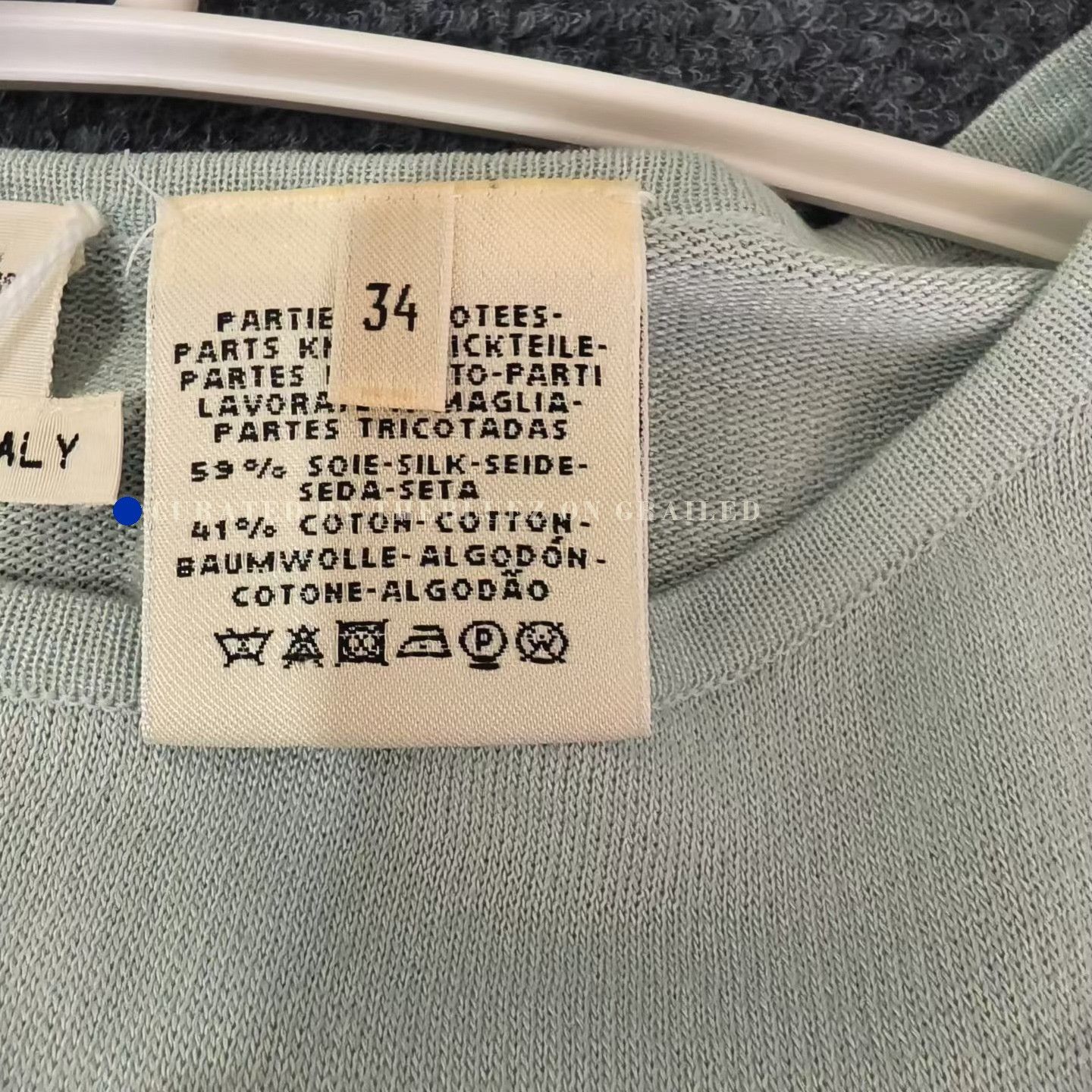 Hermes Hermes Light Blue Silk Dress Size XXS / US 00 / IT 34 - 4 Thumbnail