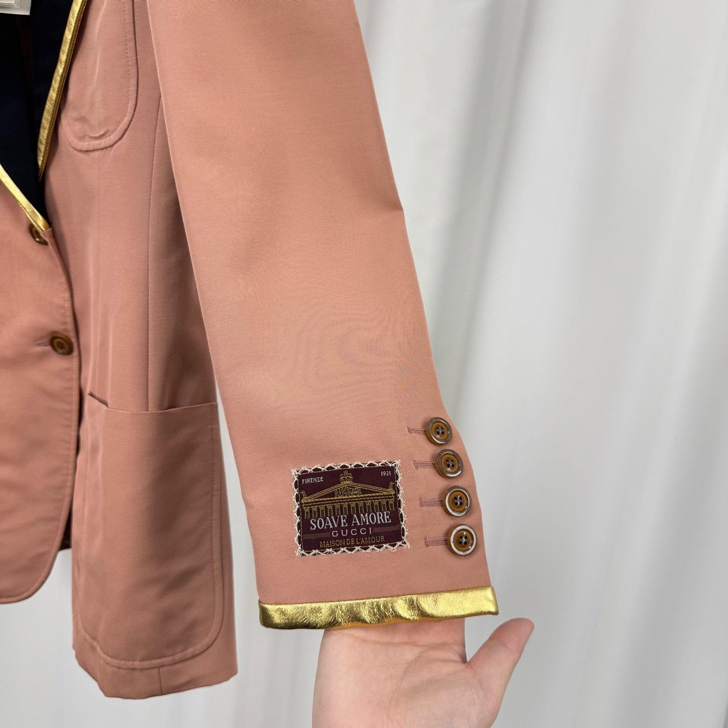Gucci Gucci Gold Thread Letter Sword Collar Blazer Size S / US 4 / IT 40 - 4 Thumbnail