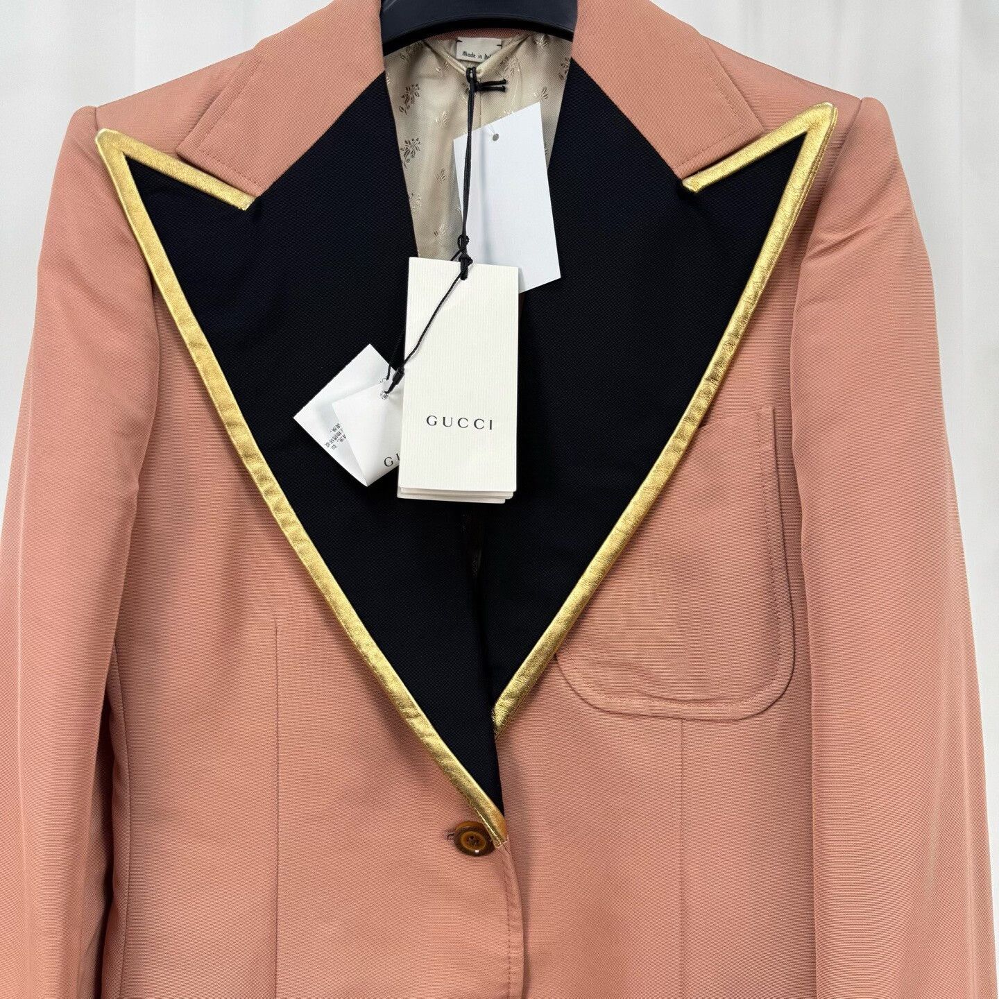 Gucci Gucci Gold Thread Letter Sword Collar Blazer Size S / US 4 / IT 40 - 3 Thumbnail