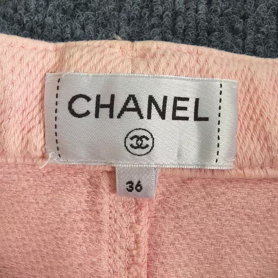 Chanel Chanel Distressed Pink Belted Shorts Size 36" / US 14 / IT 50 - 3 Thumbnail