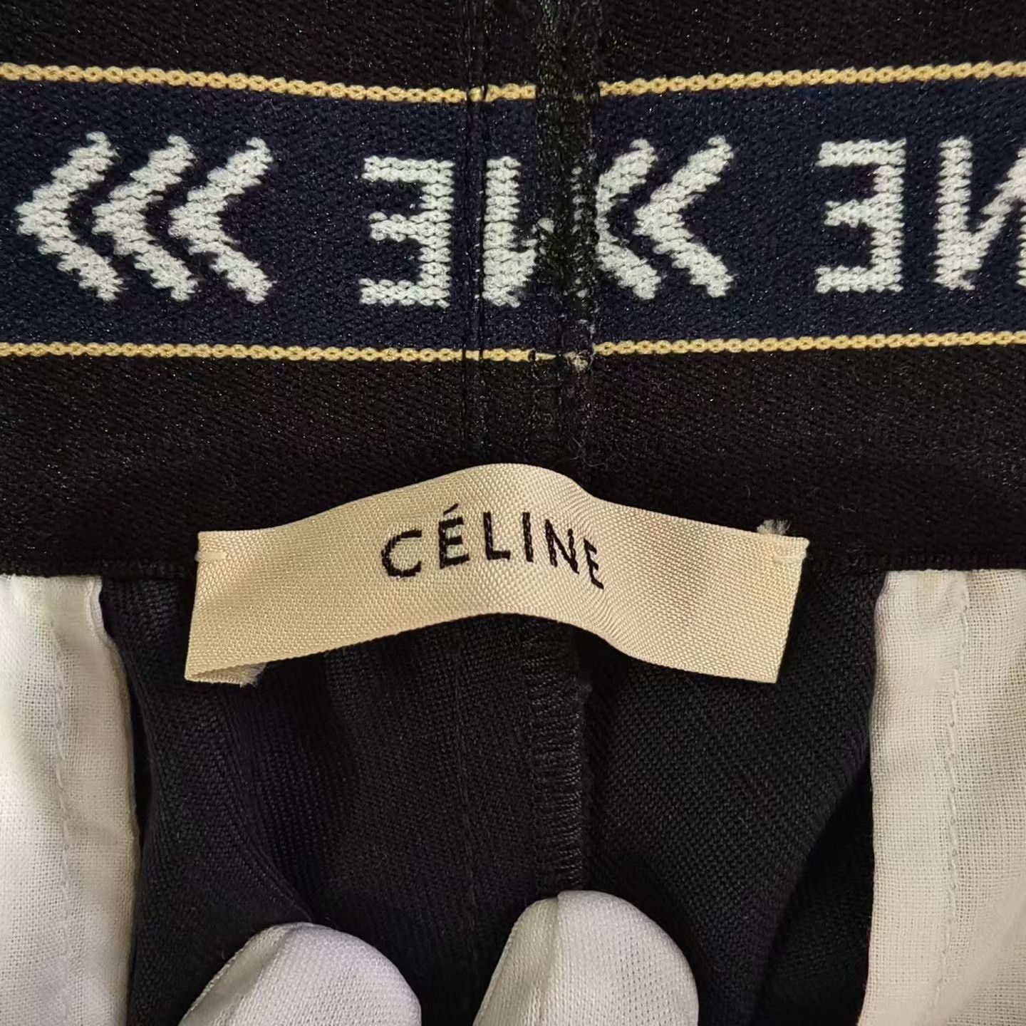Celine Celine Logo Wool Casual Pants Size 38" / US 16 / IT 52 - 3 Thumbnail
