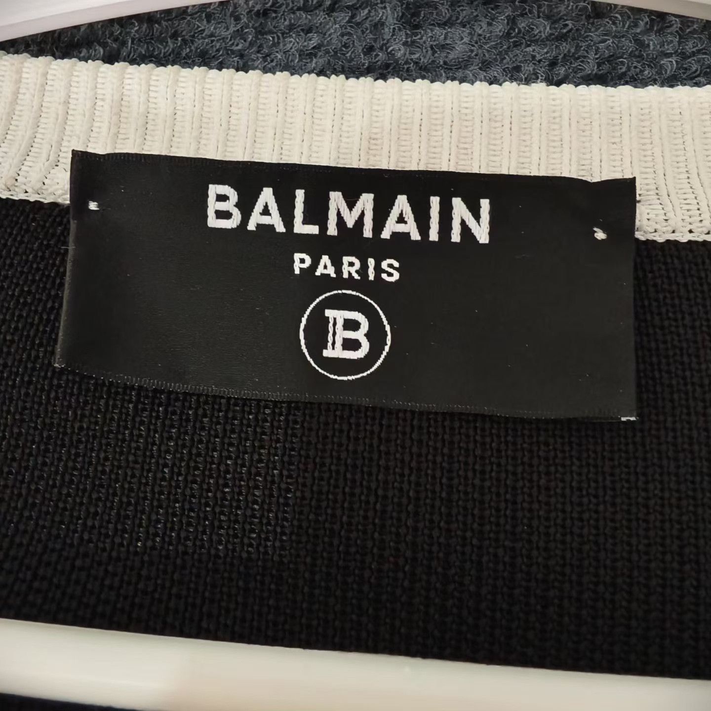 Balmain BALMAIN Gold Button Black White Short Cardigan Size S / US 4 / IT 40 - 3 Thumbnail
