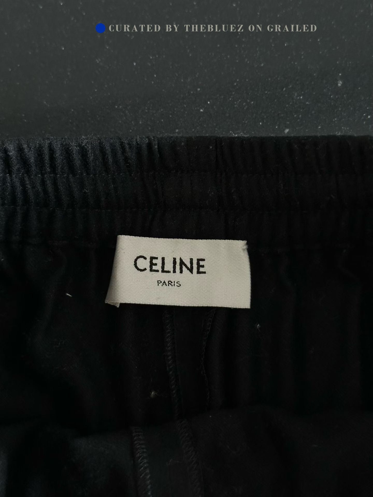 Celine Celine Black Cashmere Straight-Leg Trousers Size 38" / US 16 / IT 52 - 3 Thumbnail