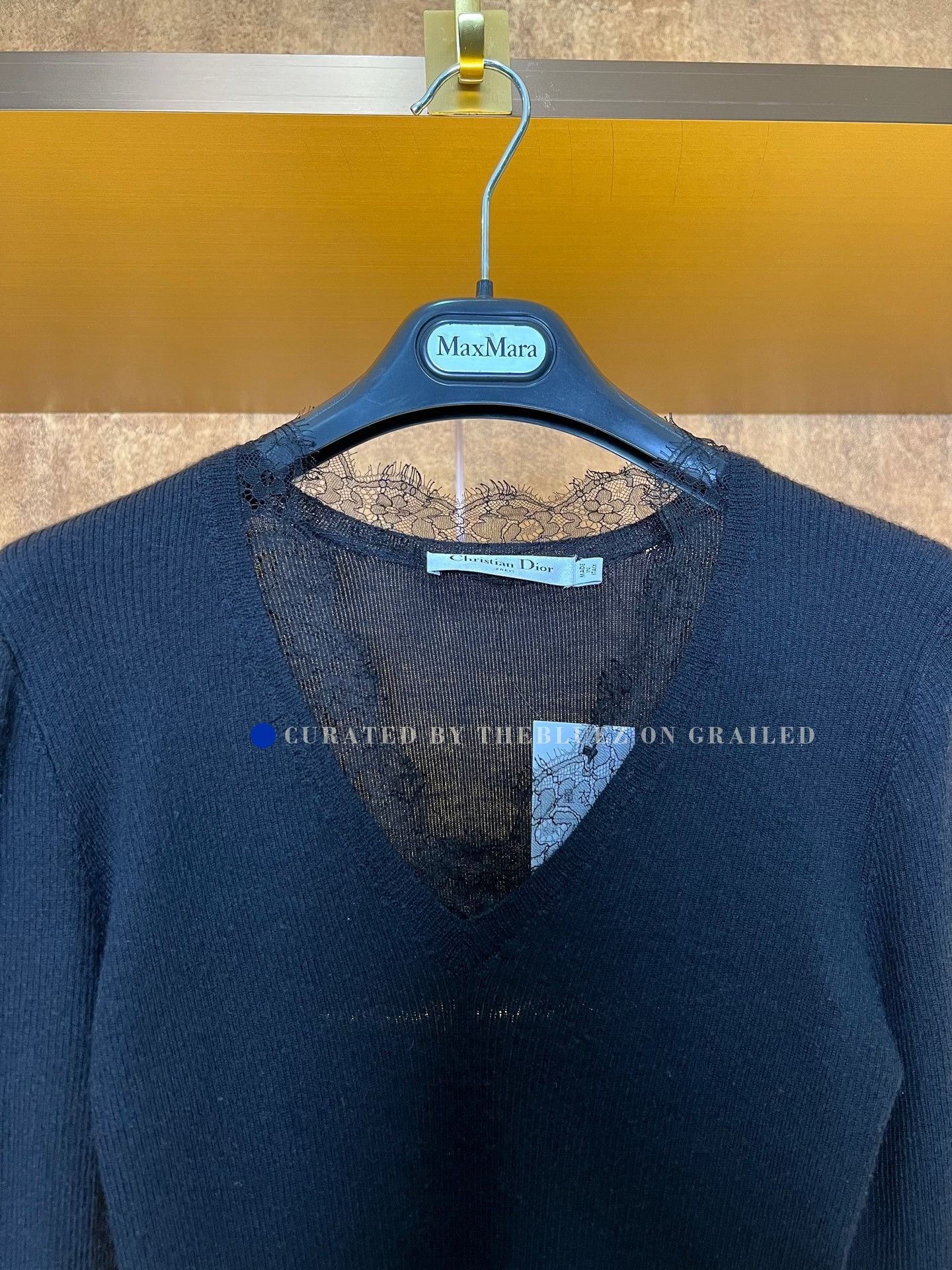 Dior Dior Collar Lace Cashmere Sweater Size S / US 4 / IT 40 - 3 Thumbnail