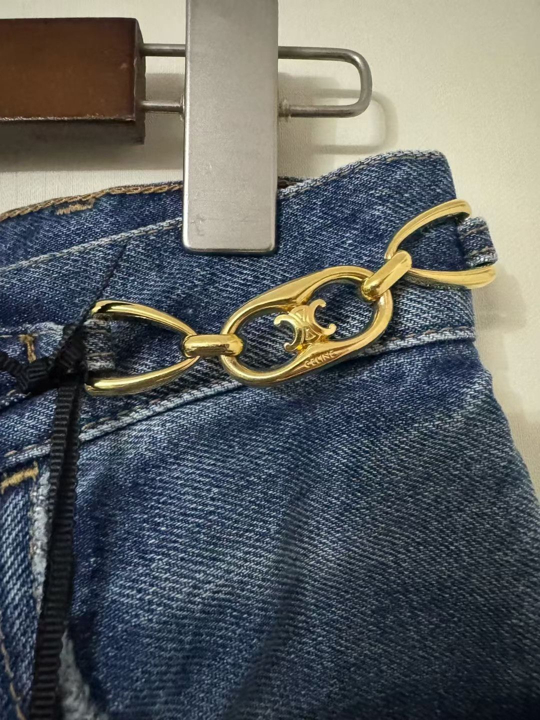 Celine Celine Triomphe Chain Jeans Size 27" / US 4 / IT 40 - 5 Thumbnail