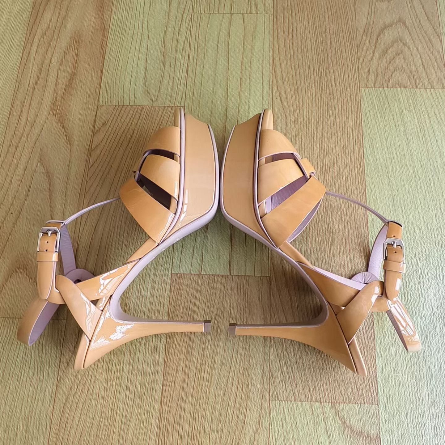 Saint Laurent Paris Saint Laurent Beige High Heels Size US 6.5 / IT 36.5 - 2 Thumbnail