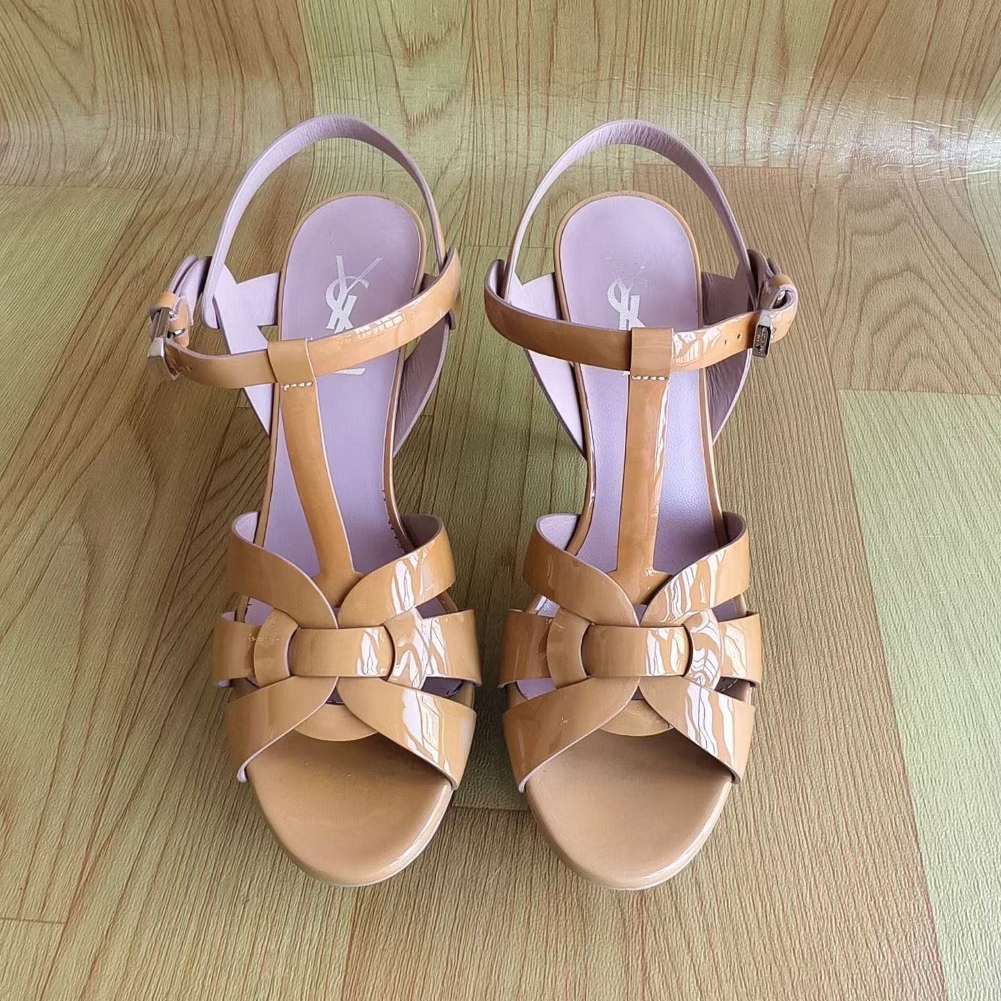 Saint Laurent Paris Saint Laurent Beige High Heels Size US 6.5 / IT 36.5 - 4 Thumbnail