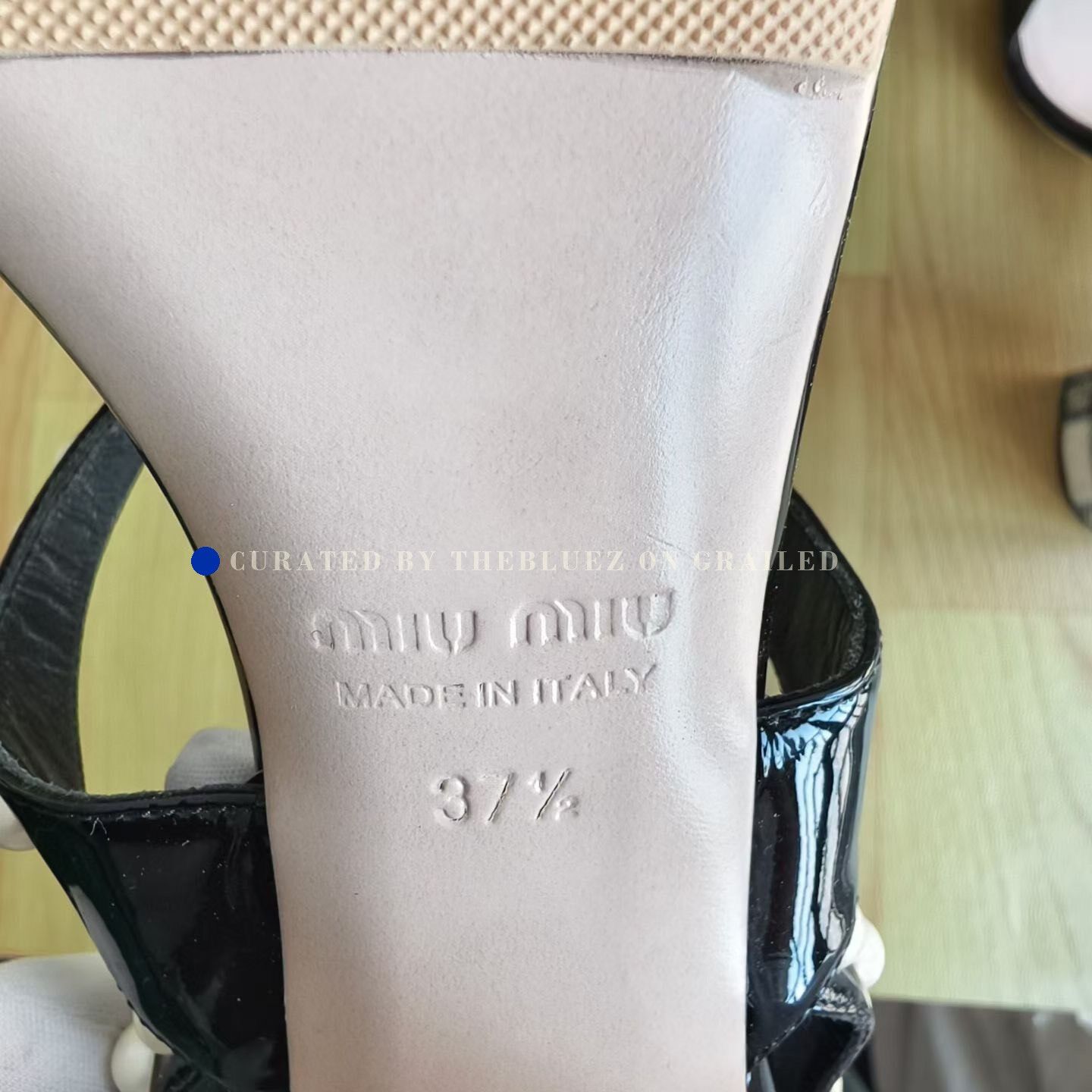 Miu Miu Miu Miu Pearl Block Heel Sandals Size US 6.5 / IT 36.5 - 6 Thumbnail