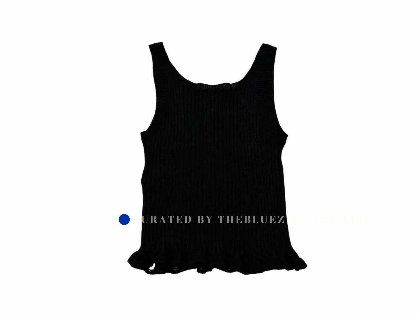Dior DIOR Black Embroidered Bee Hole Knit Vest Size M / US 6-8 / IT 42-44 - 2 Thumbnail