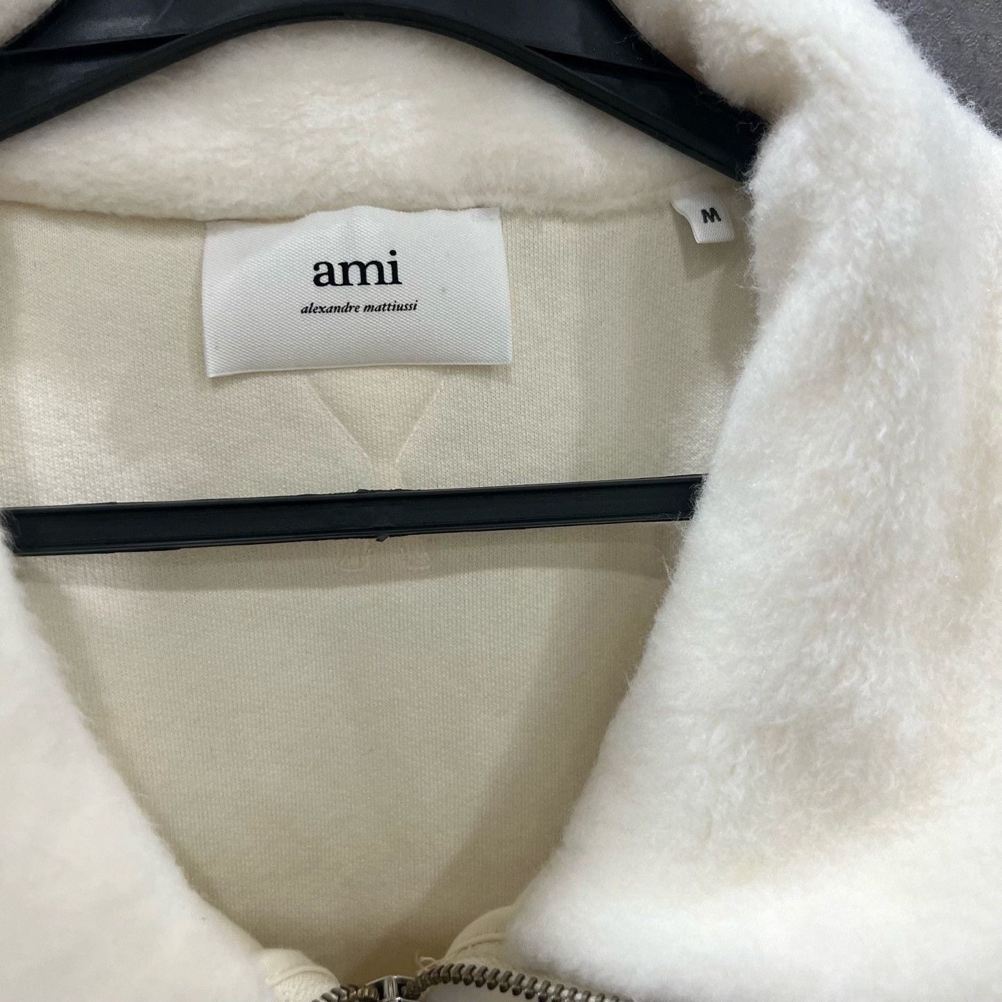 AMI Ami Paris Half-Zip Fleece Sweatshirt Size M / US 6-8 / IT 42-44 - 5 Thumbnail