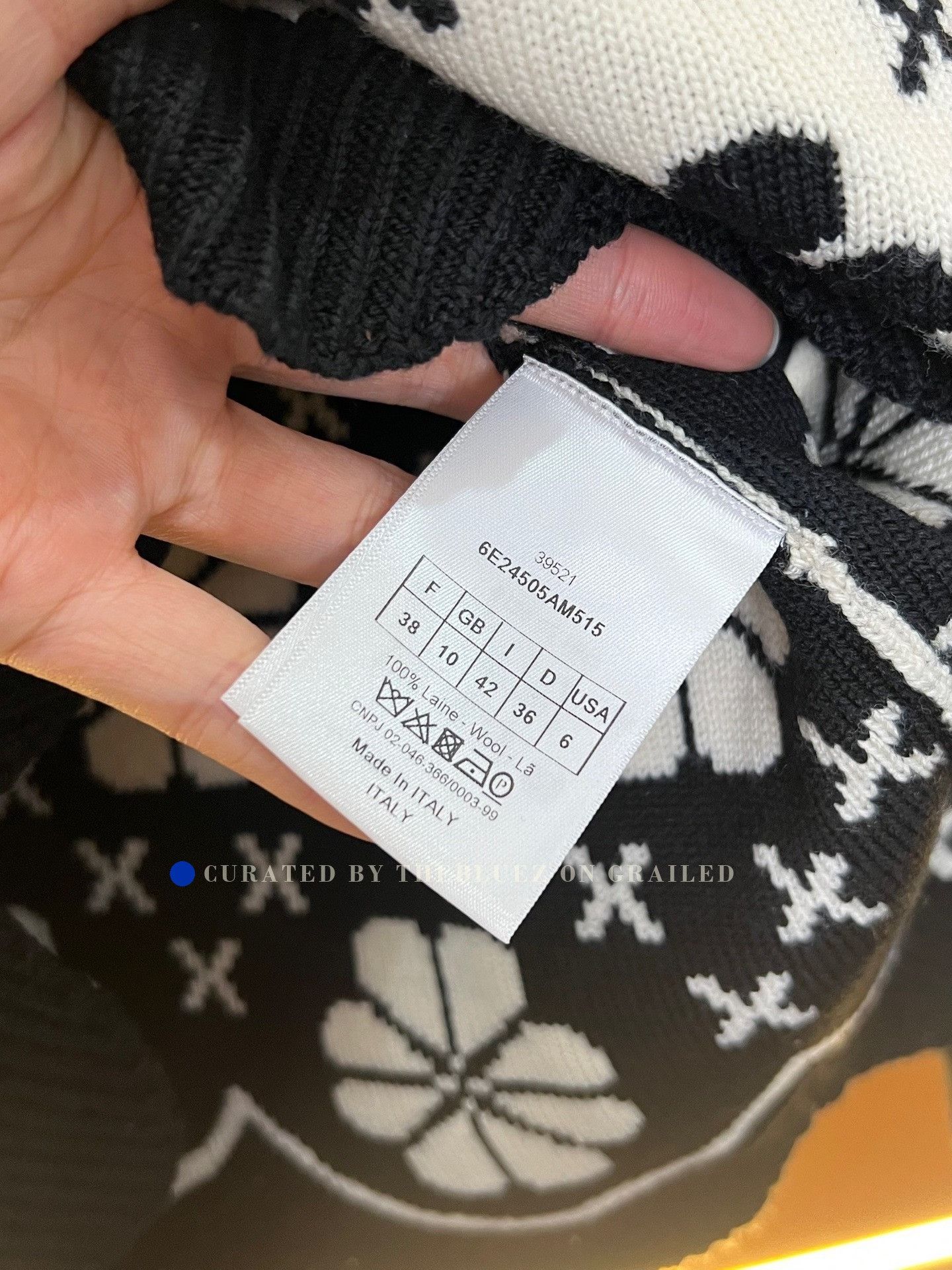 Dior Dior Four-Leaf Clover Wool Knit Short Sleeve Size S / US 4 / IT 40 - 4 Thumbnail