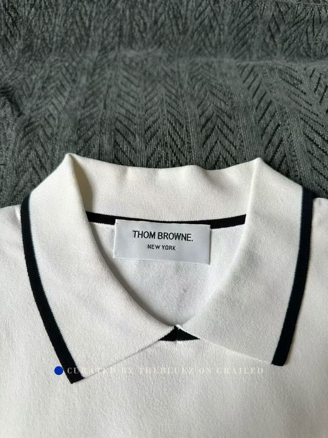 Thom Browne Thom Browne White Black Trim Sleeveless Polo Vest Size S / US 4 / IT 40 - 3 Thumbnail
