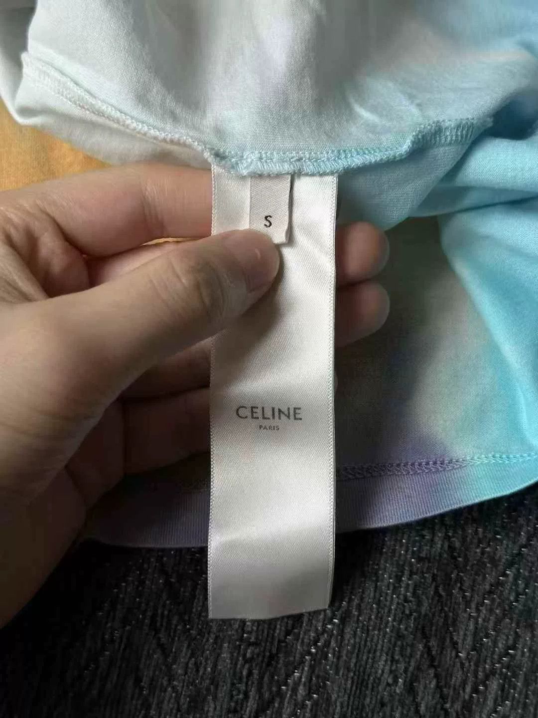 Celine Celine Tie-Dye Rivet Short-Sleeve Top Size S / US 4 / IT 40 - 4 Thumbnail