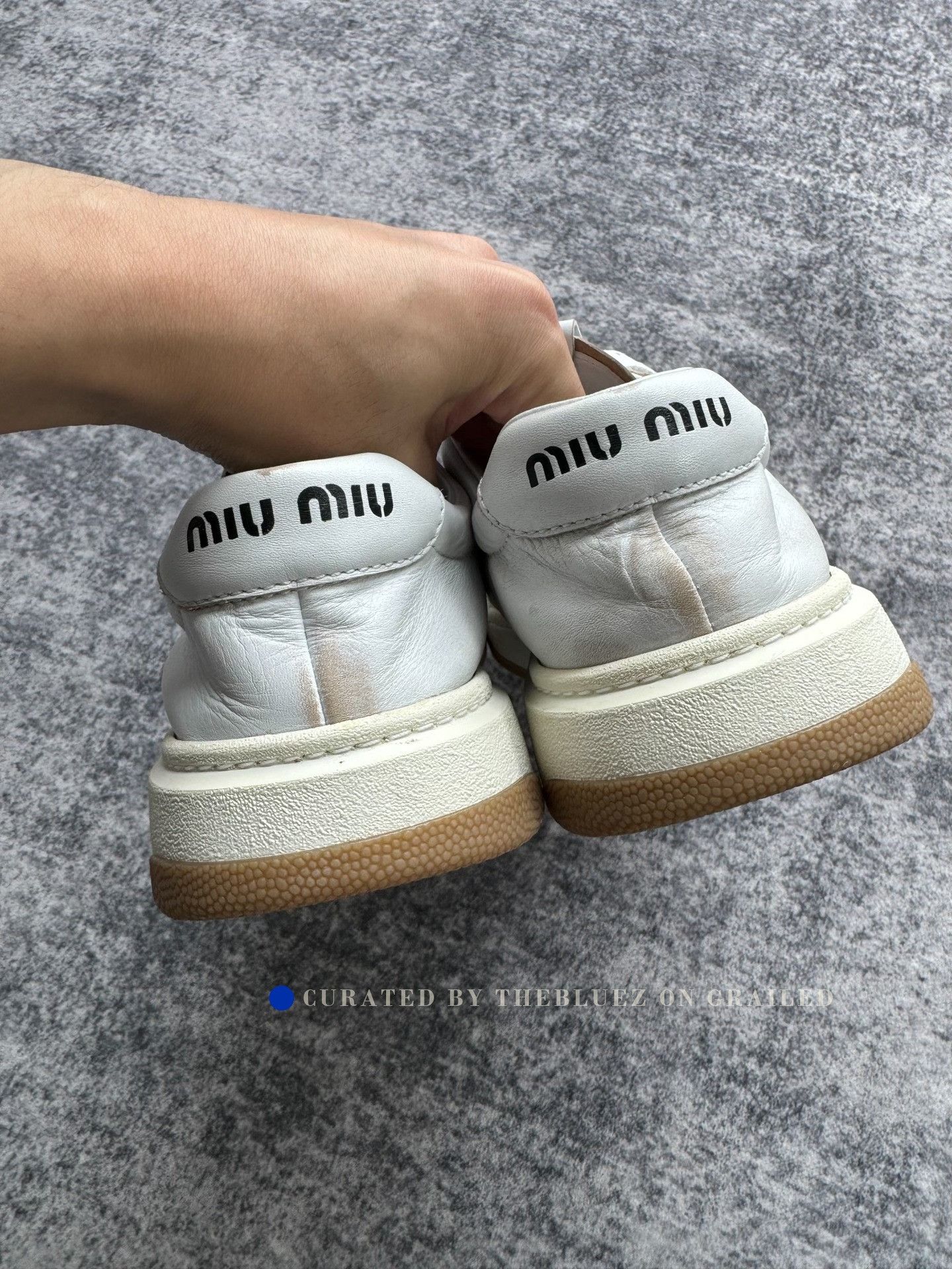 Miu Miu Miu Miu Distressed German Training Shoes Size US 7.5 / IT 37.5 - 5 Thumbnail