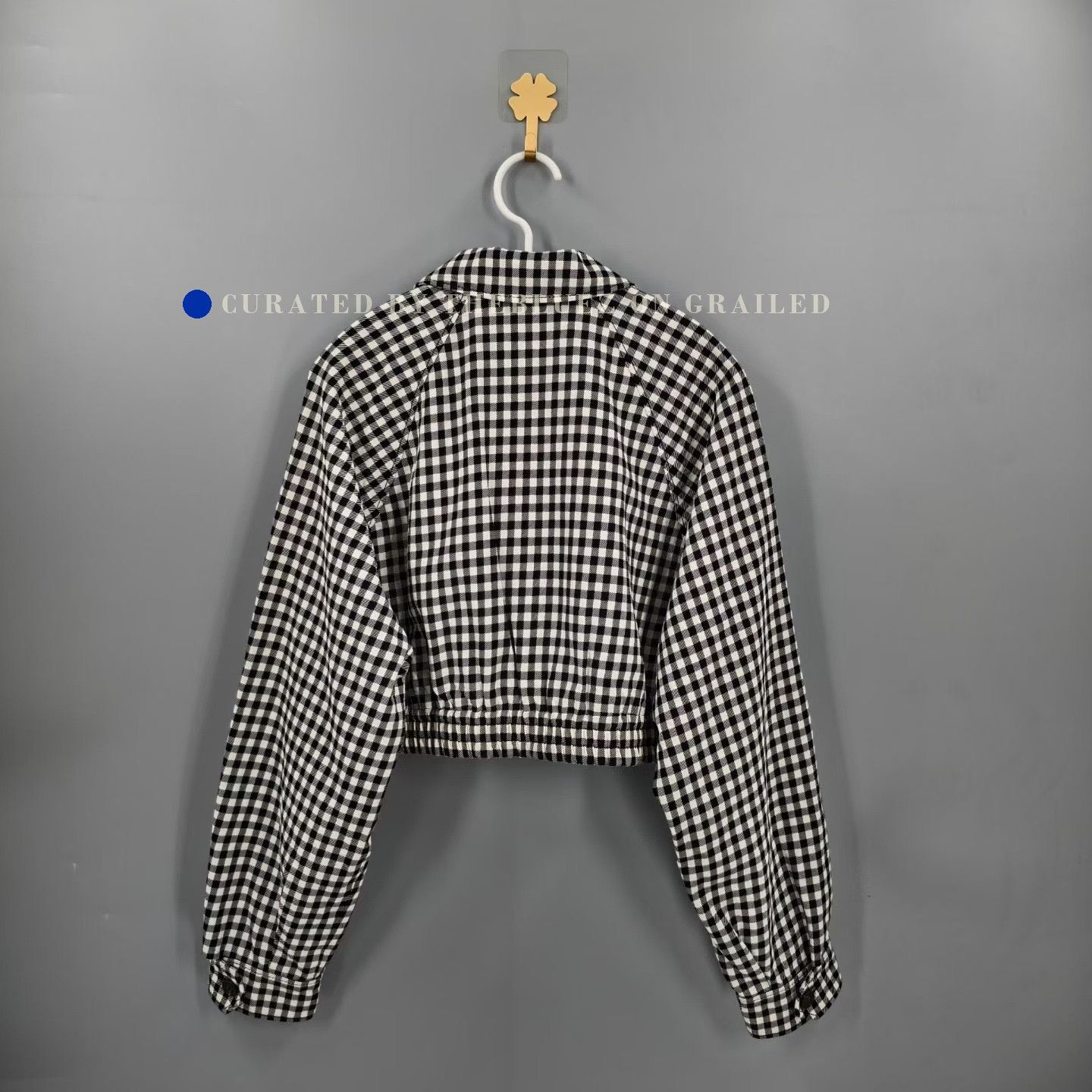Miu Miu Miu Miu Black White Plaid Short Zip Jacket Size S / US 4 / IT 40 - 2 Thumbnail