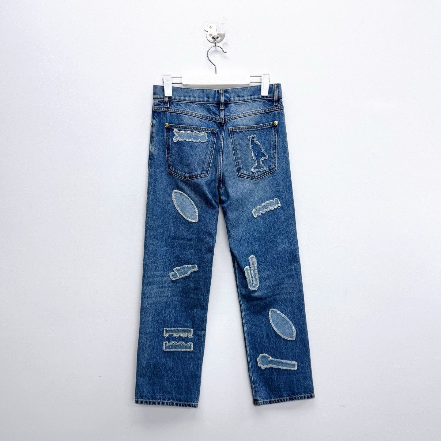 Chanel Chanel Egypt Collection Embossed Patch Jeans Size 36" / US 14 / IT 50 - 2 Thumbnail