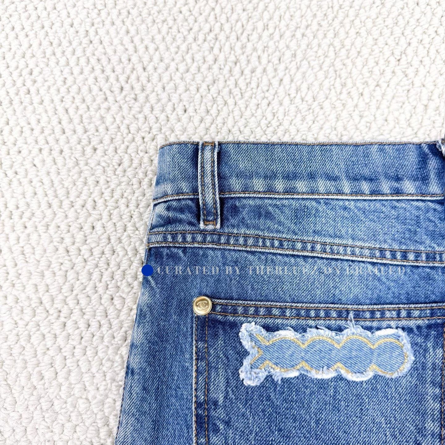 Chanel Chanel Egypt Collection Embossed Patch Jeans Size 36" / US 14 / IT 50 - 4 Thumbnail