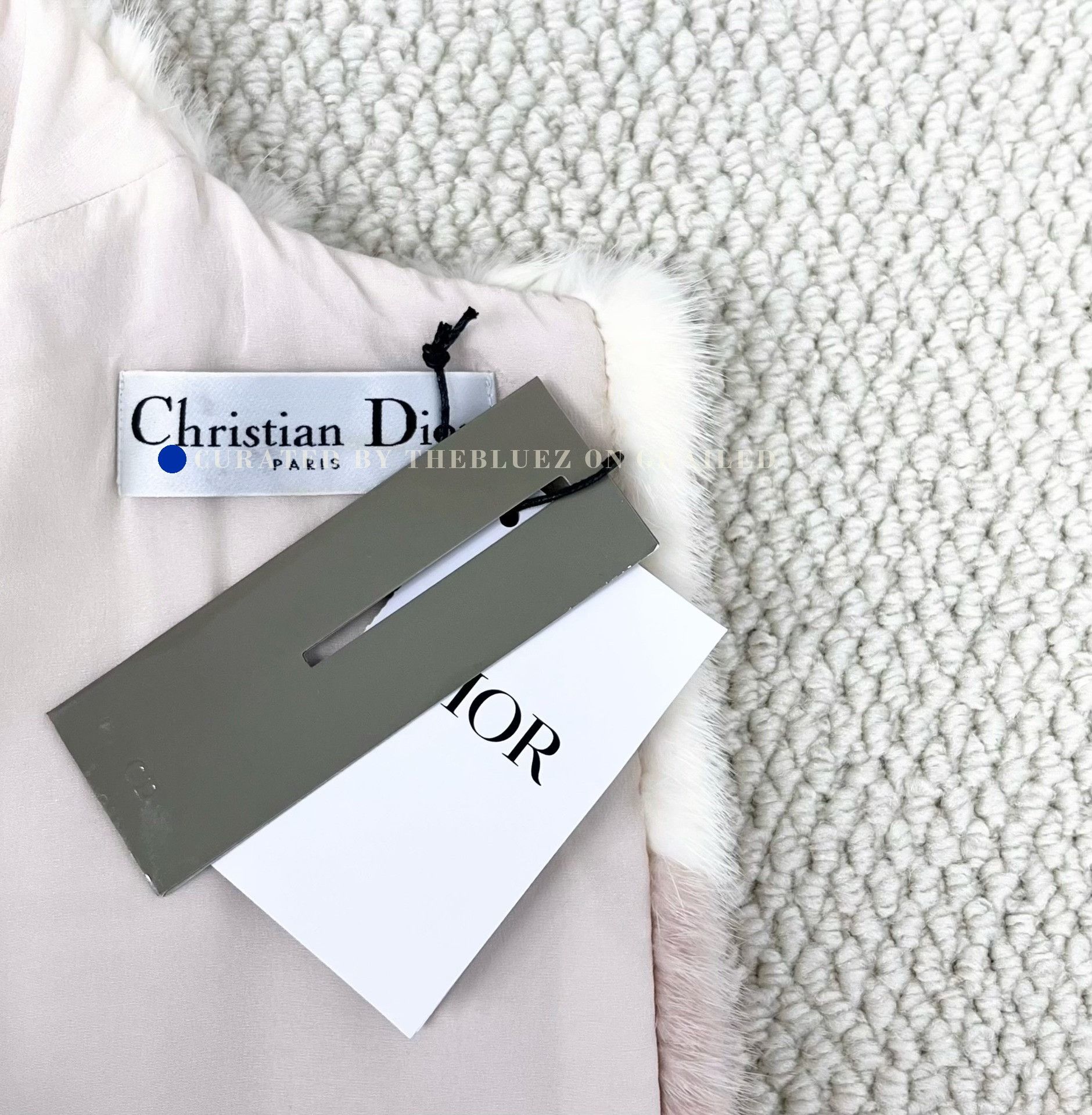 Dior Dior White Pink Purple Mink Shawl Jacket Size XS / US 0-2 / IT 36-38 - 4 Thumbnail