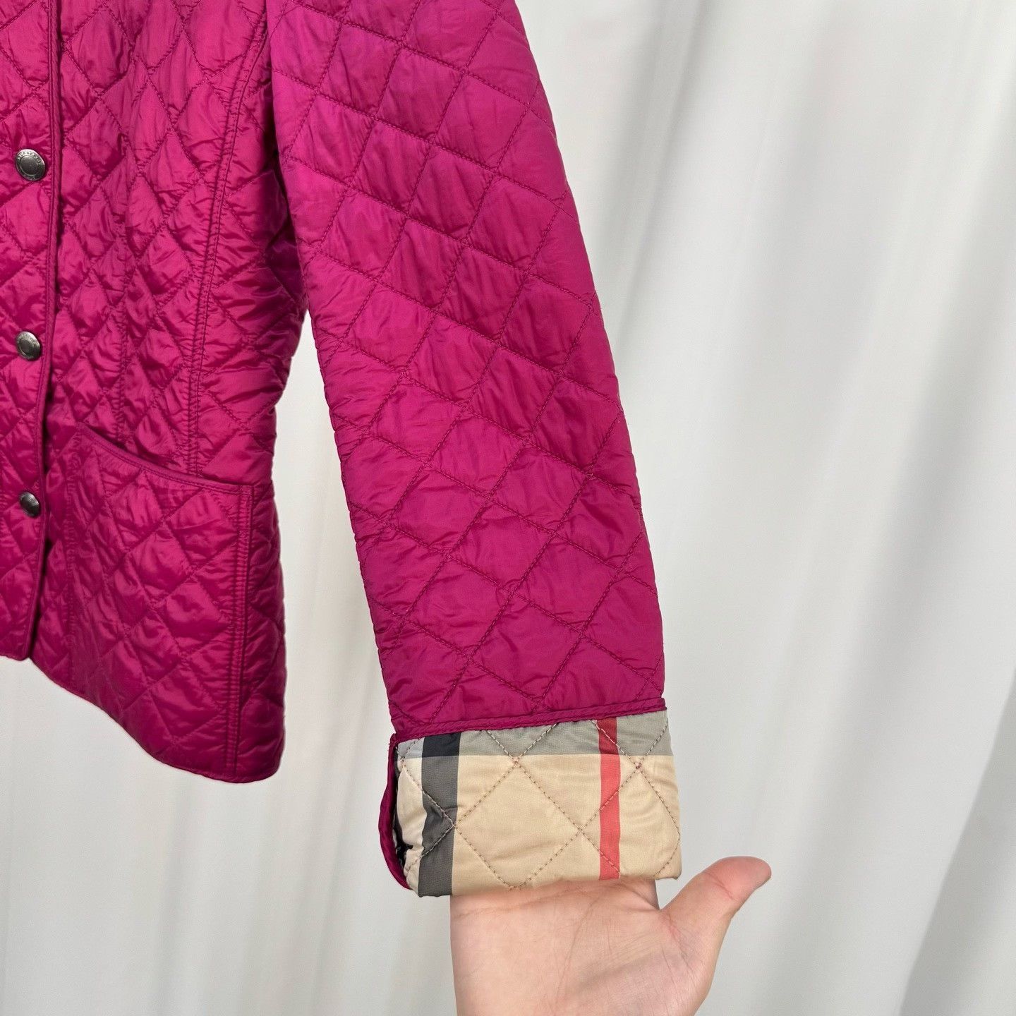 Burberry Burberry Check Quilted Cotton Jacket Size S / US 4 / IT 40 - 4 Thumbnail