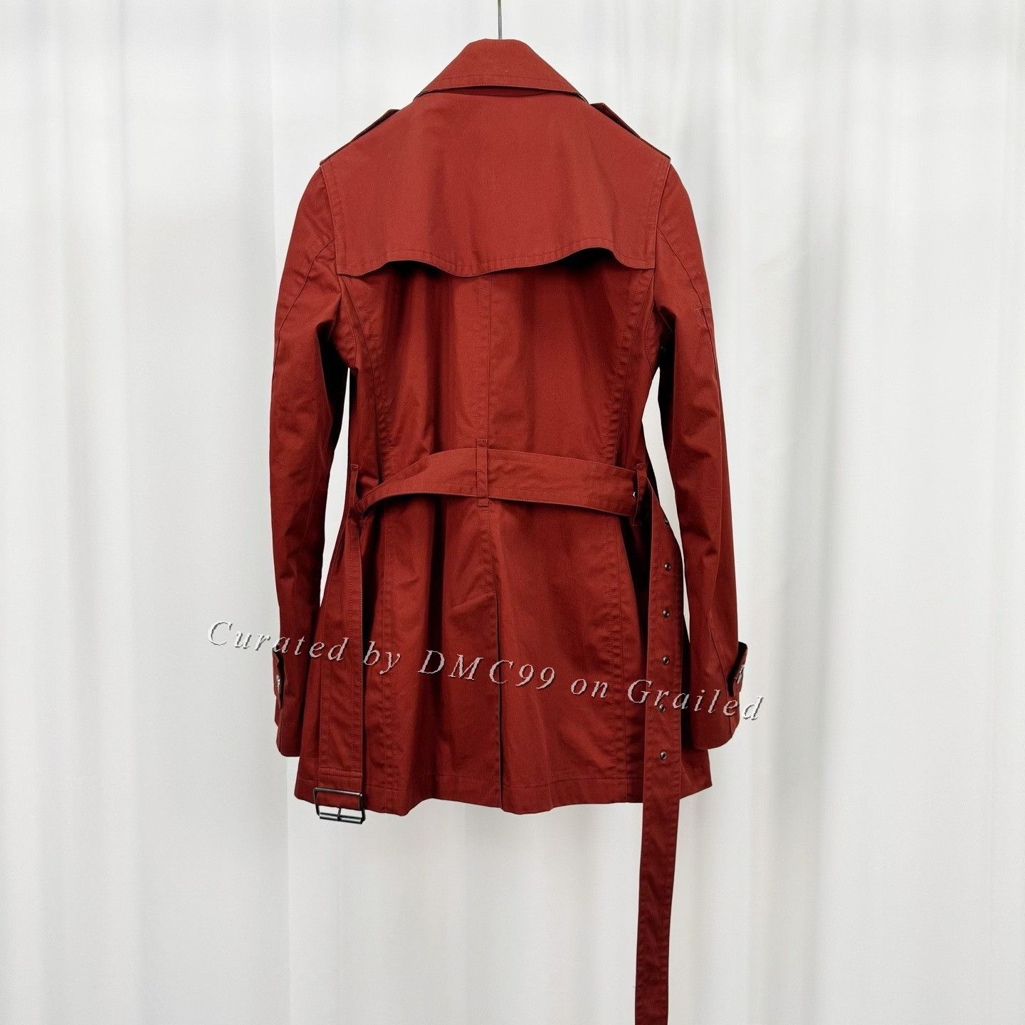 Burberry Burberry Double-Breasted Plaid Trench Coat Size XXS / US 00 / IT 34 - 2 Thumbnail